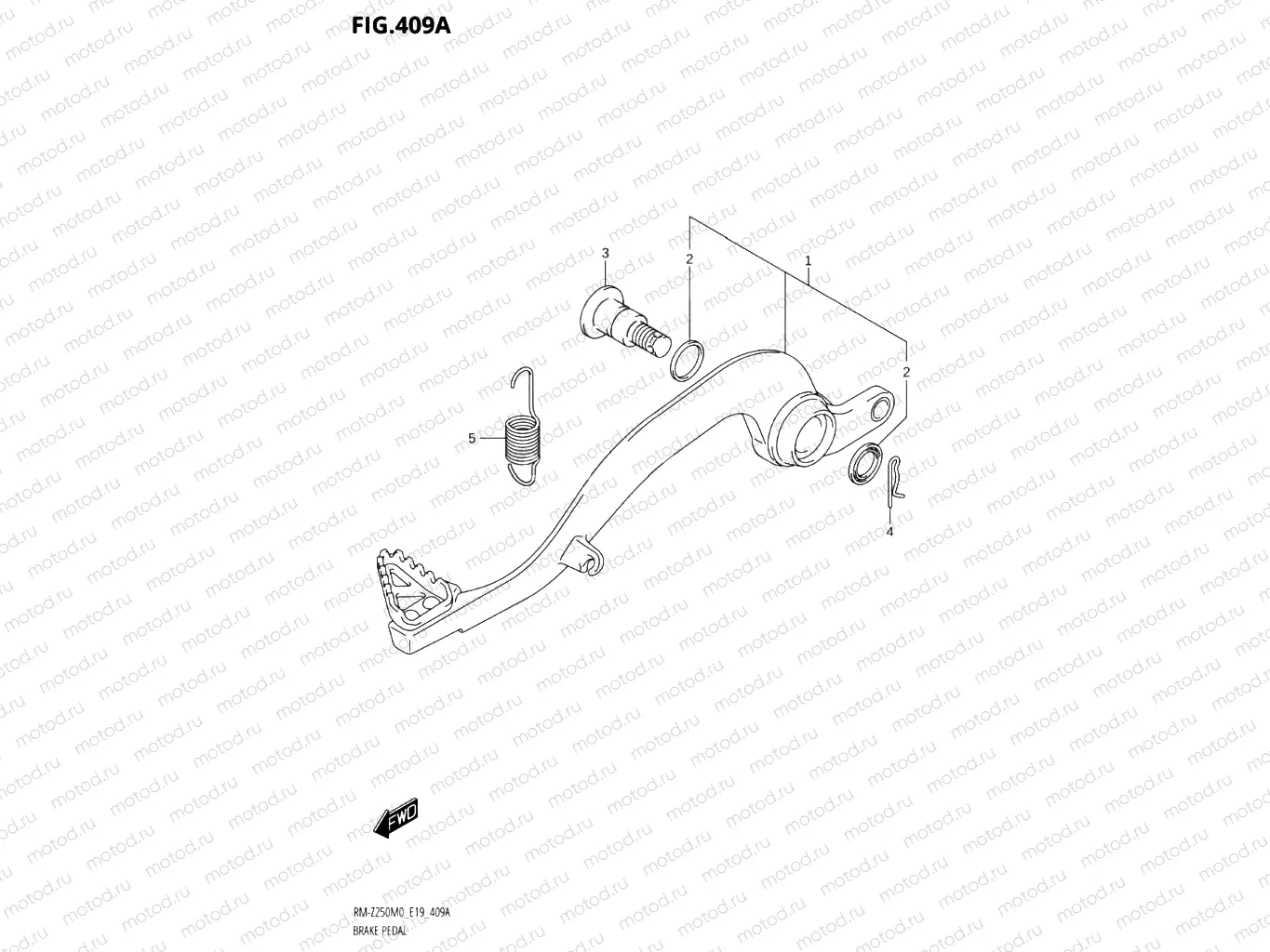 409A - BRAKE PEDAL