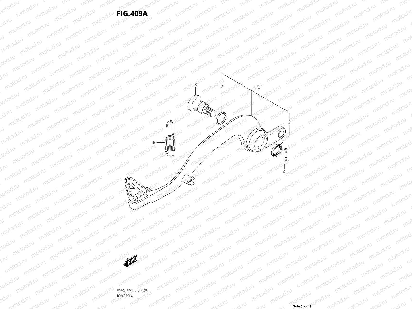 409A - BRAKE PEDAL