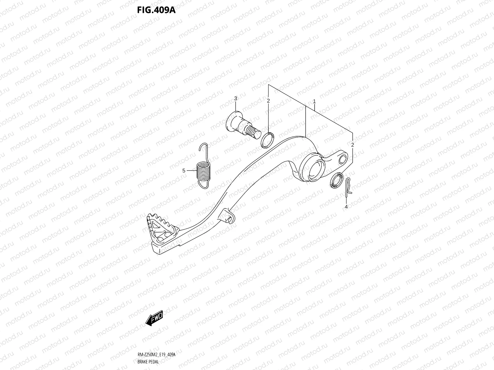 409A - BRAKE PEDAL