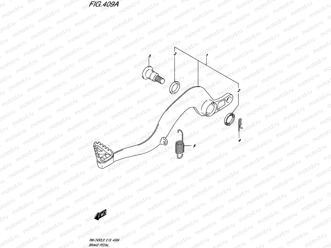 409A - BRAKE PEDAL