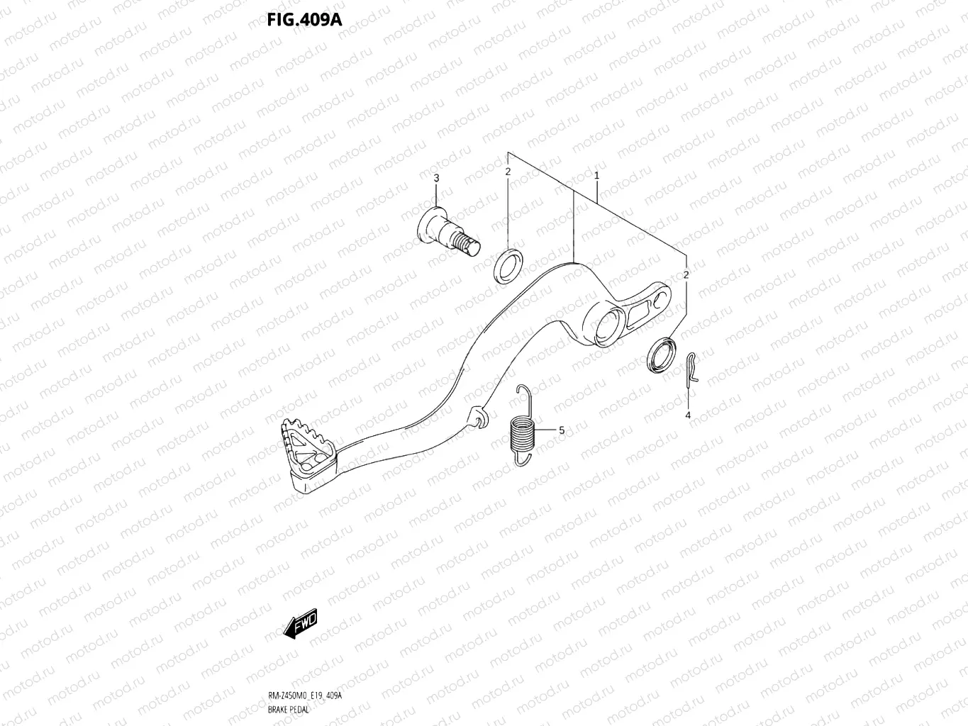 409A - BRAKE PEDAL