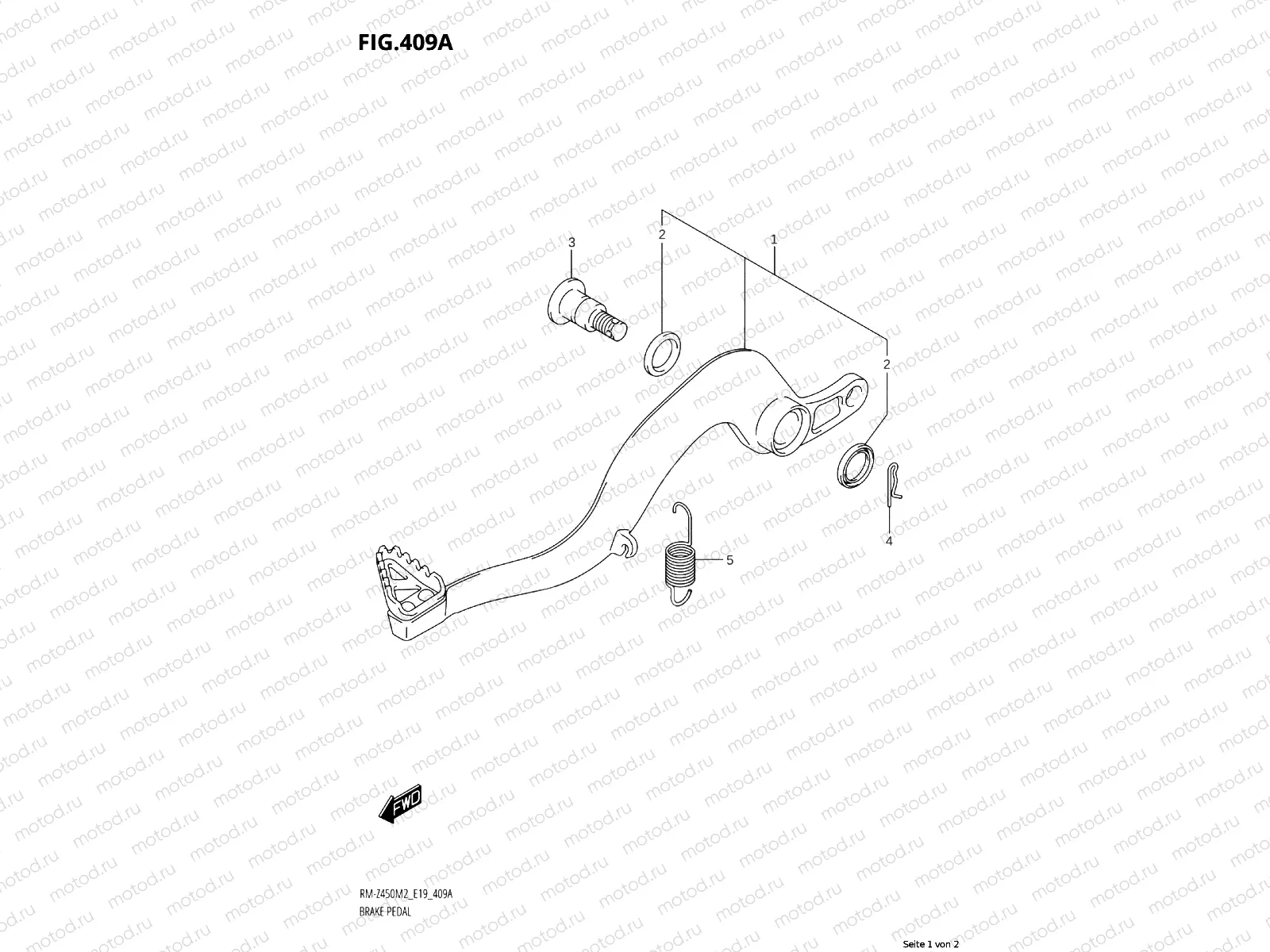 409A - BRAKE PEDAL