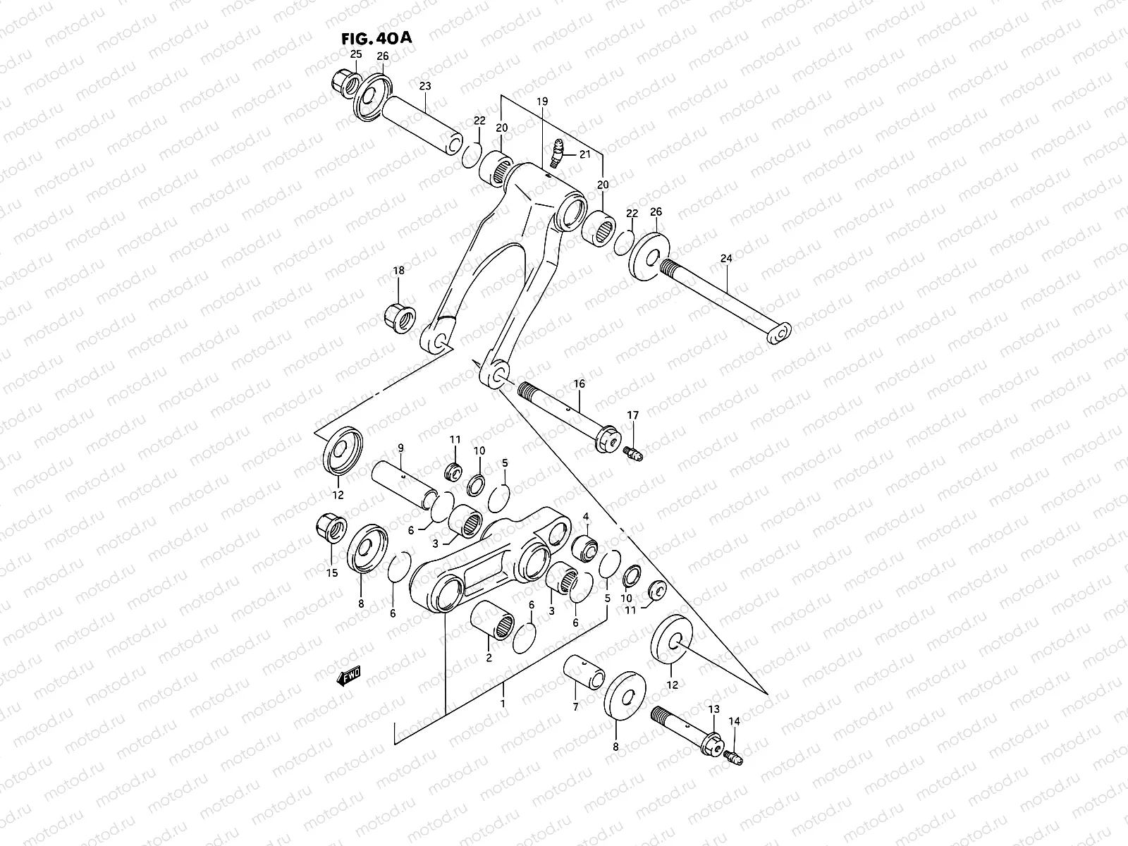 40A - CUSHION LEVER (MODEL M/N/P/R/S/T)