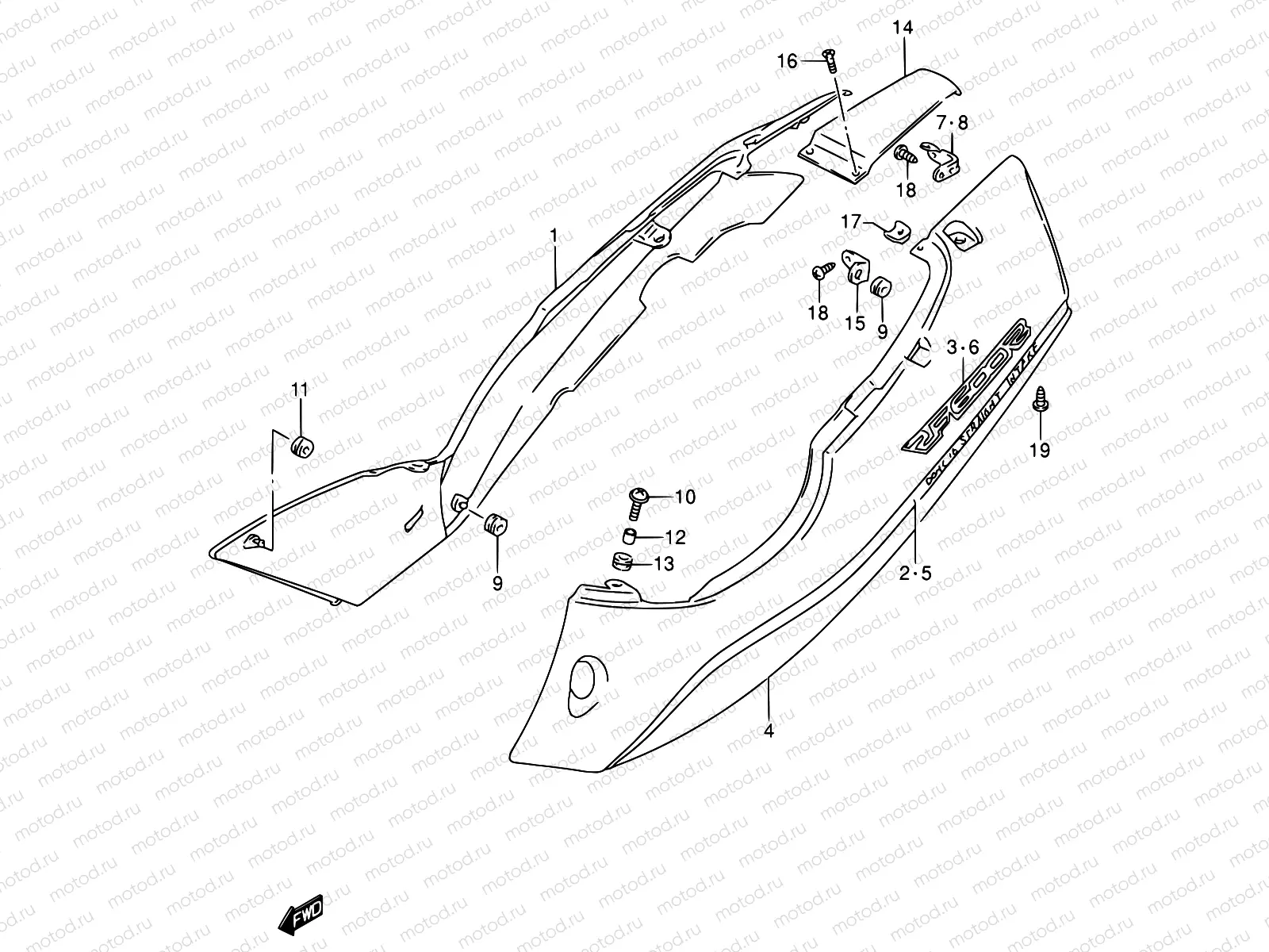 40A - FRAME COVER (MODEL V)