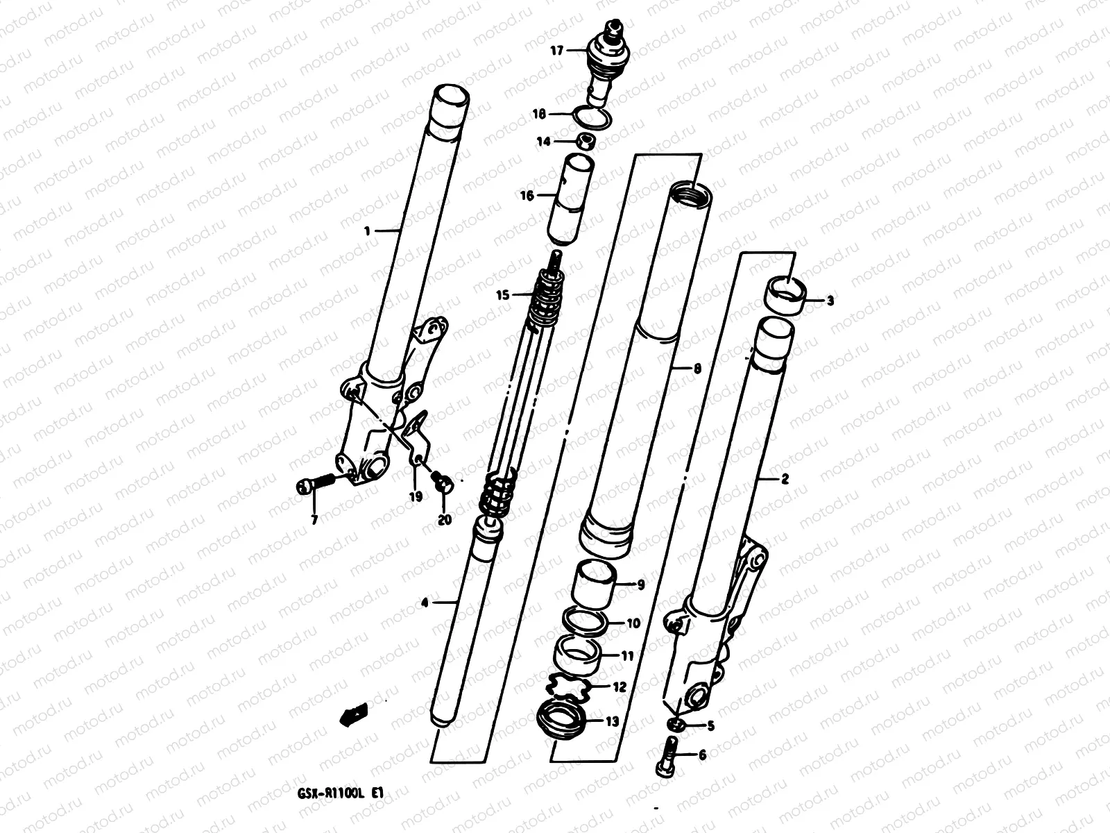 40A - FRONT DAMPER (MODEL L)