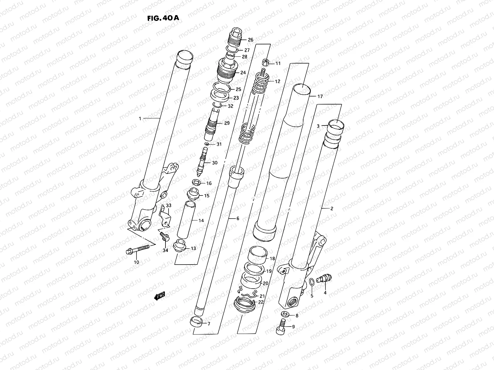 40A - FRONT DAMPER (MODEL R/S)