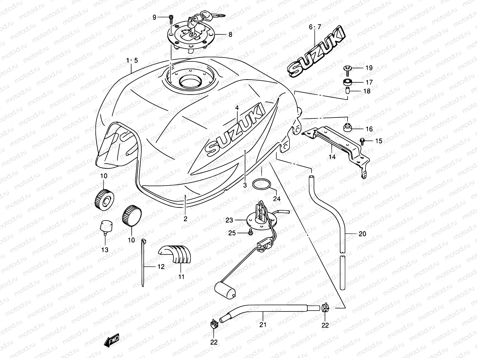 40A - FUEL TANK (MODEL K3)