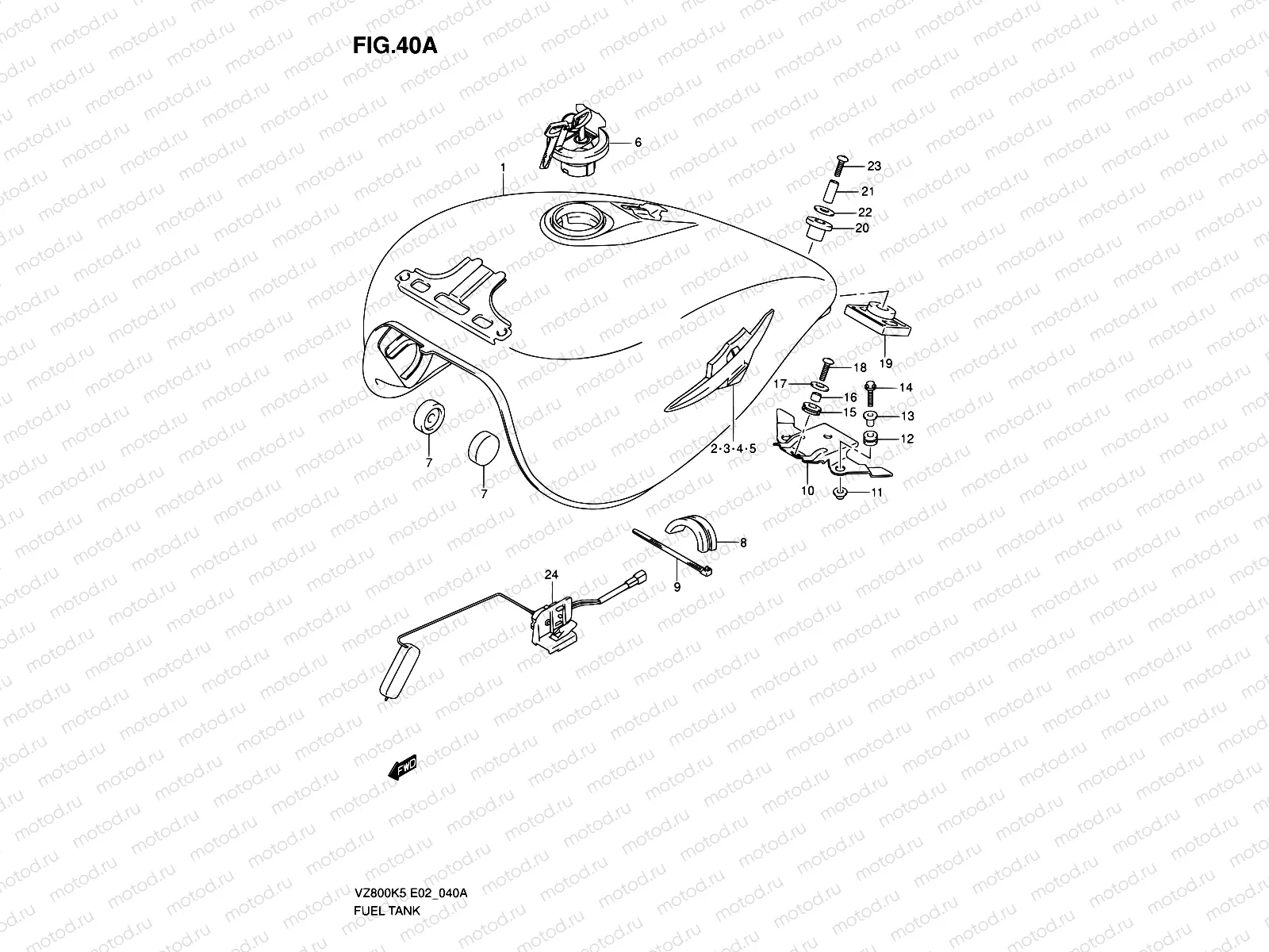 40A - FUEL TANK (MODEL K7/K8)