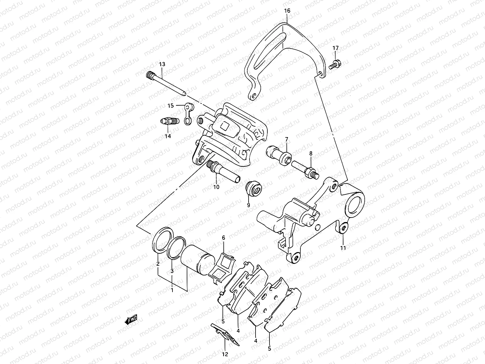 40A - REAR CALIPERS (MODEL L/M)