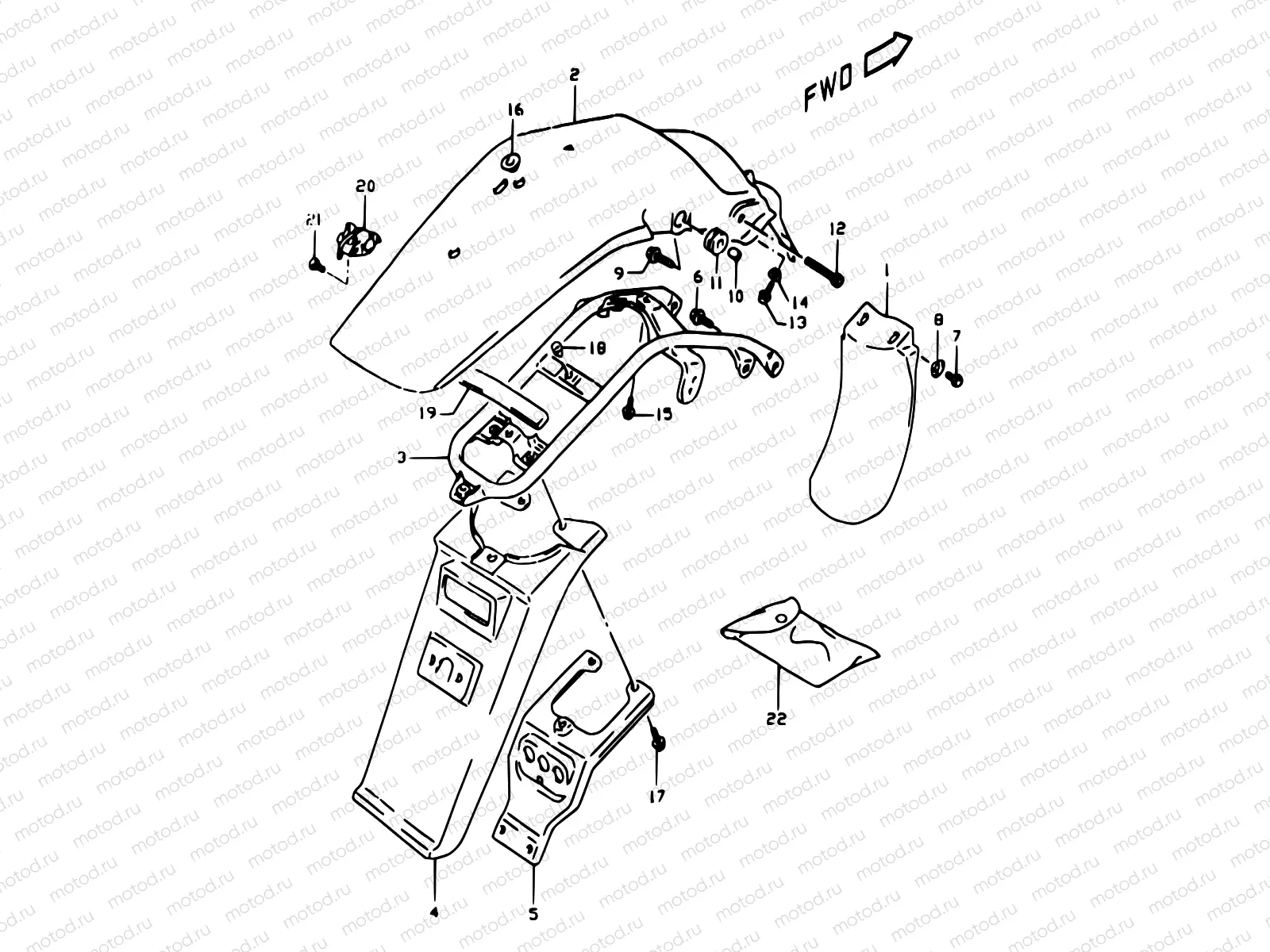 40A - REAR FENDER (E24)