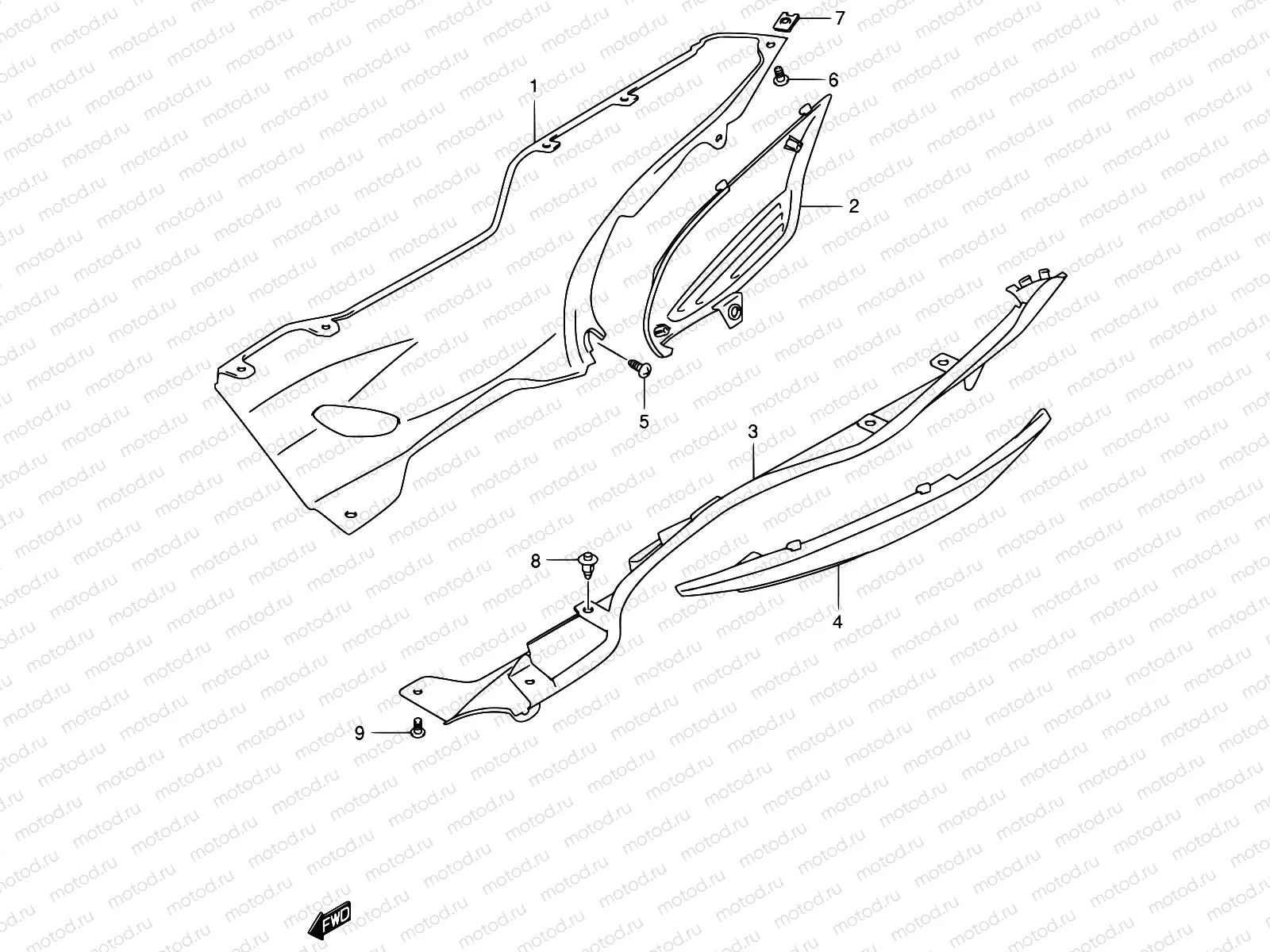 40A - SIDE LEG SHIELD (MODEL Y)