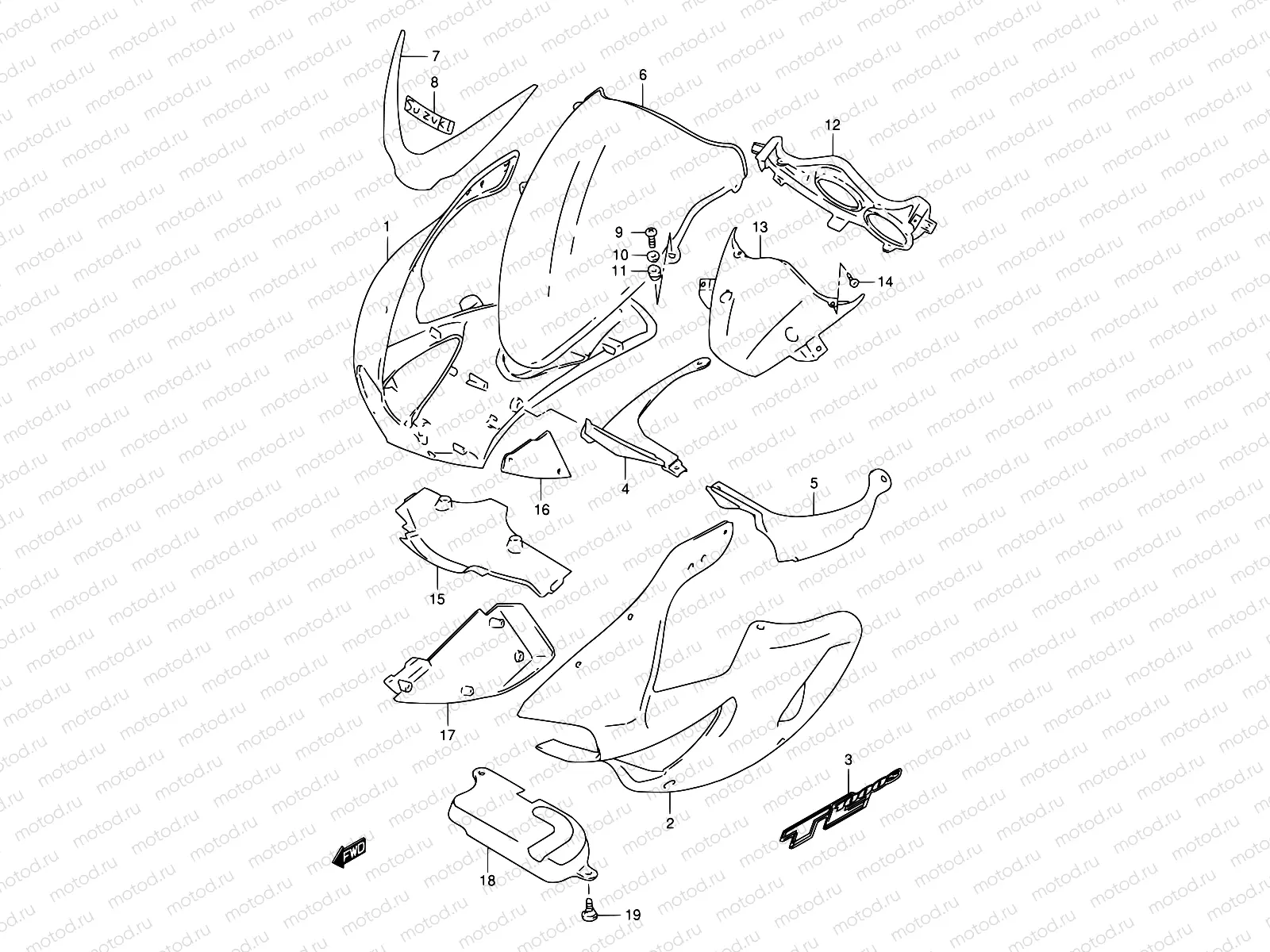 40B - COWLING BODY (MODEL X)