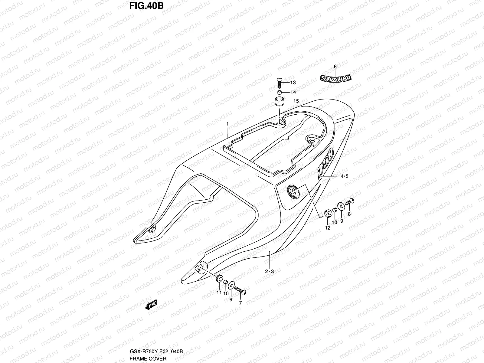 40B - FRAME COVER (MODEL K2)