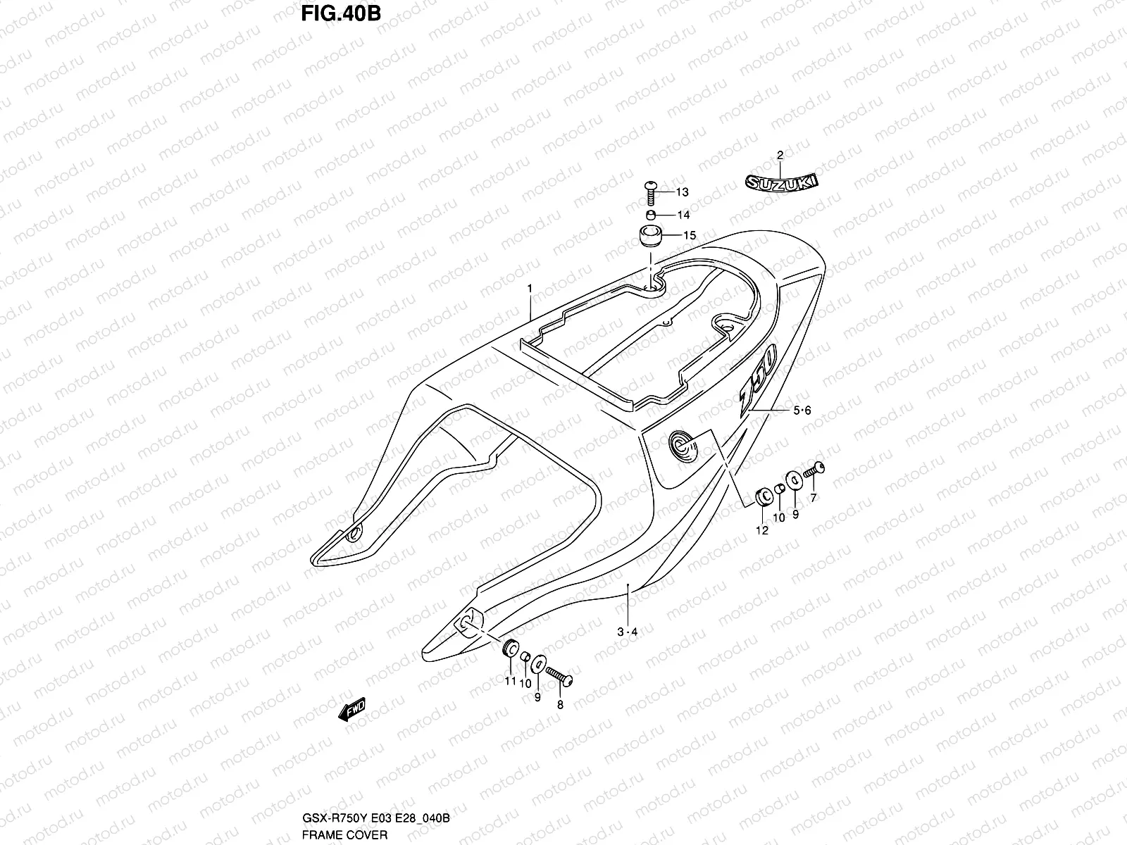 40B - FRAME COVER (MODEL K2)