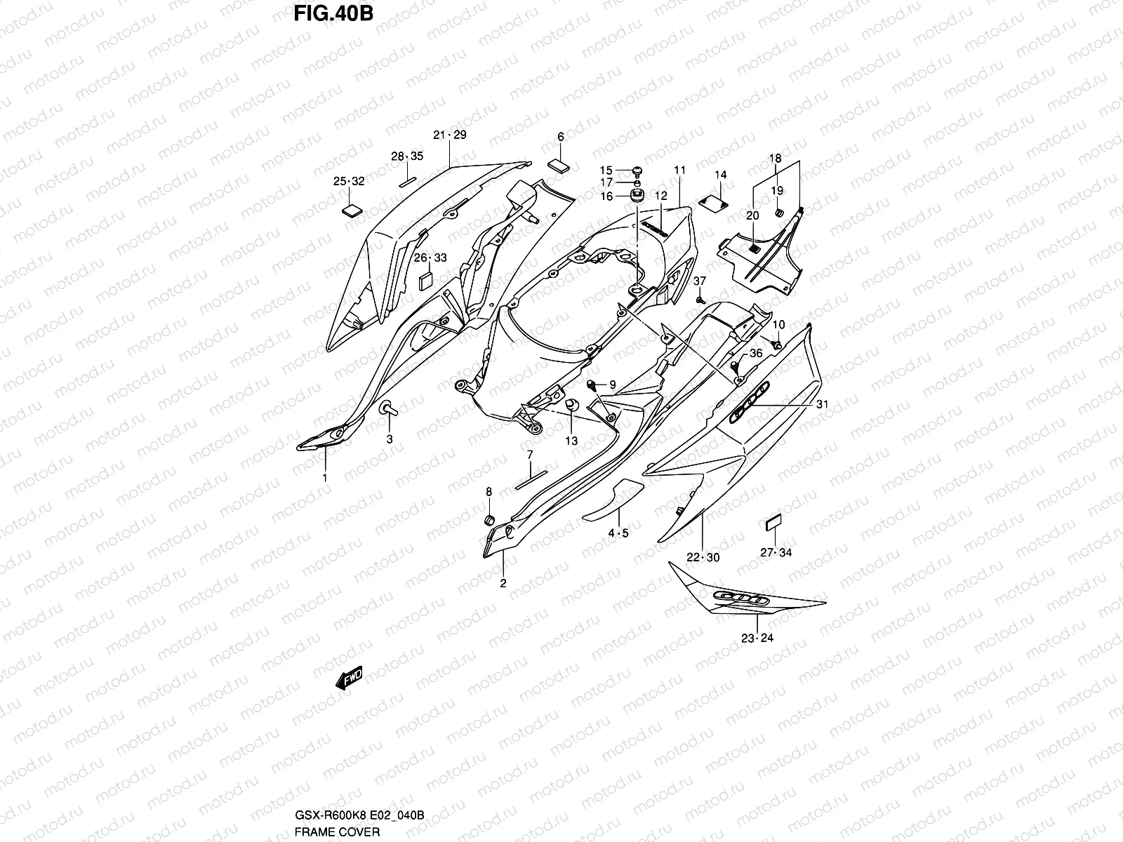 40B - FRAME COVER (MODEL L0)