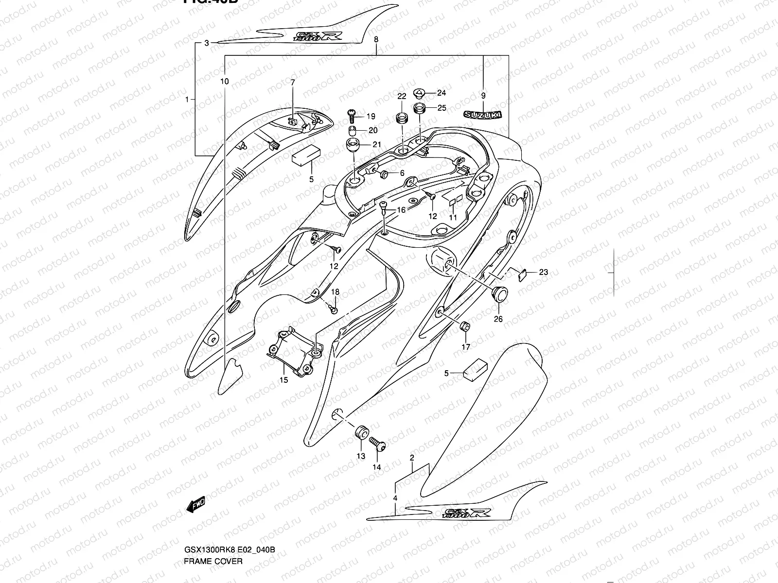 40B - FRAME COVER (MODEL L0)
