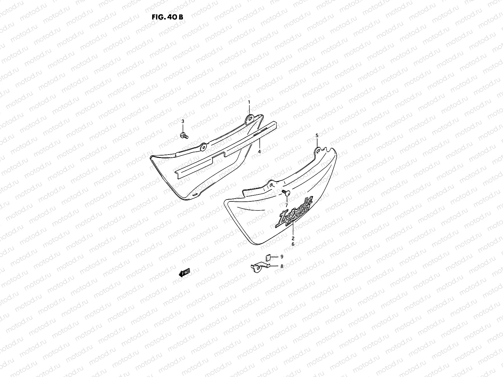 40B - FRAME COVER (MODEL N/P/R)