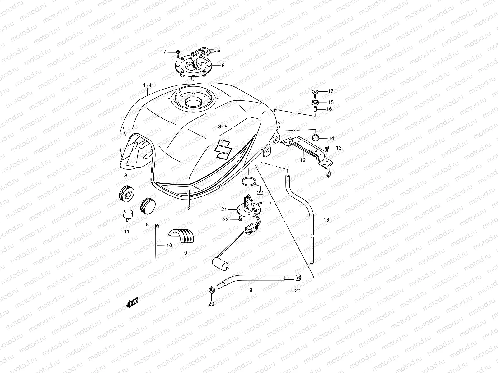 40B - FUEL TANK (MODEL K4)