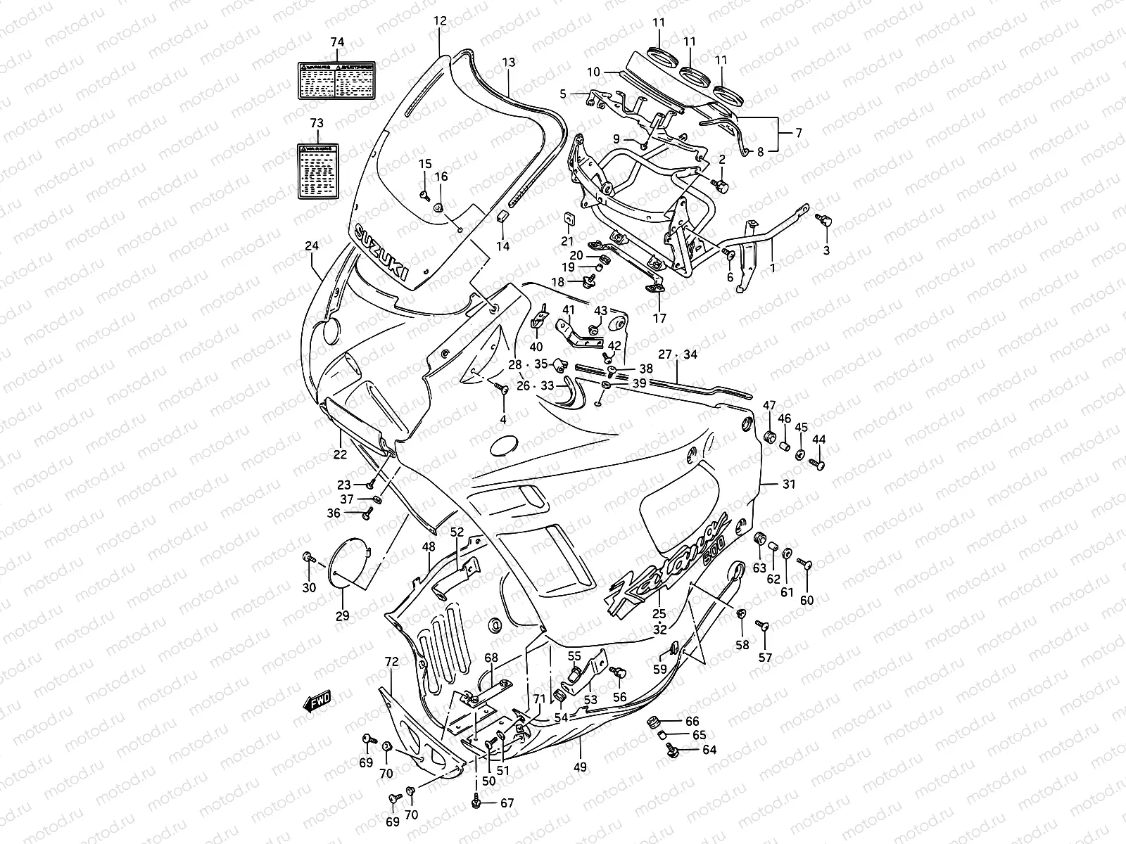 40C - COWLING (MODEL M)