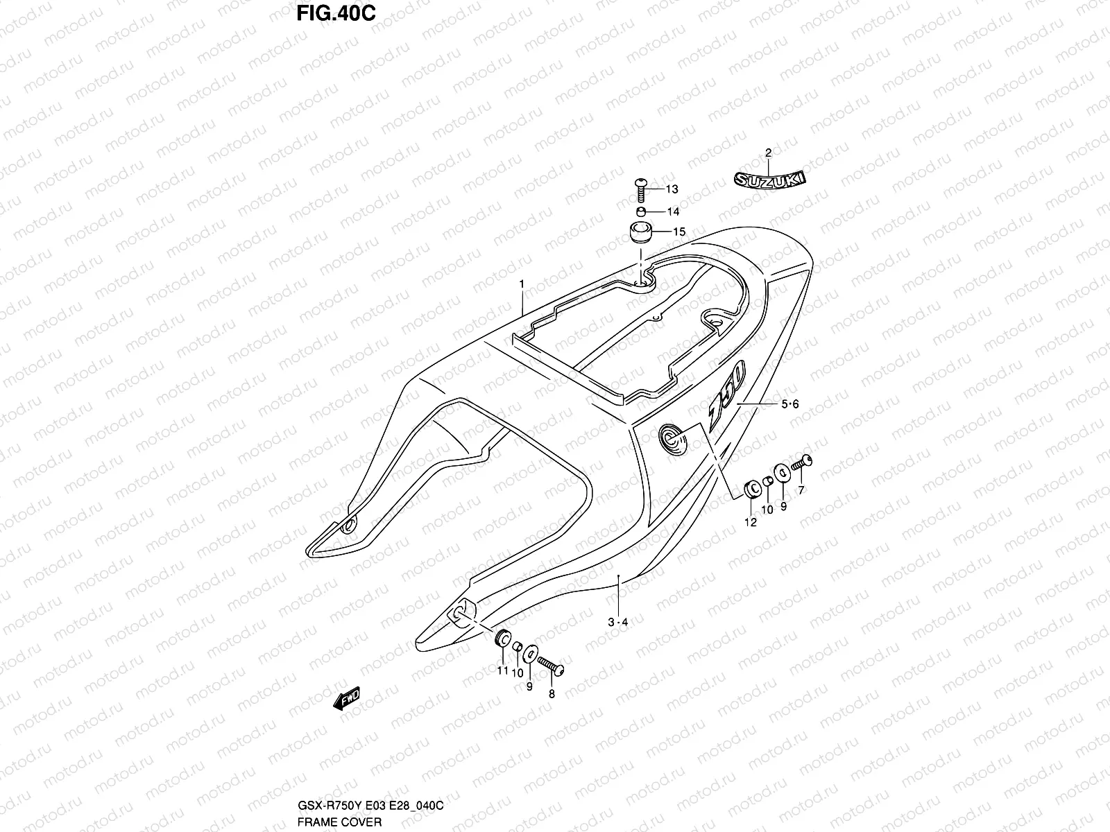 40C - FRAME COVER (MODEL K3)