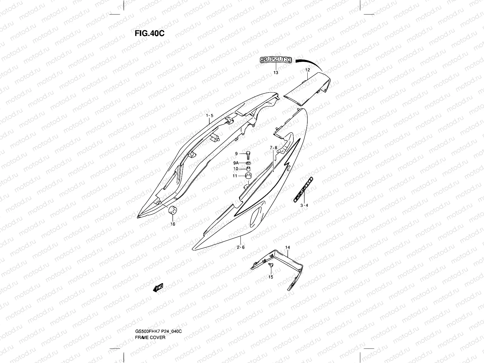 40C - FRAME COVER (MODEL L0)