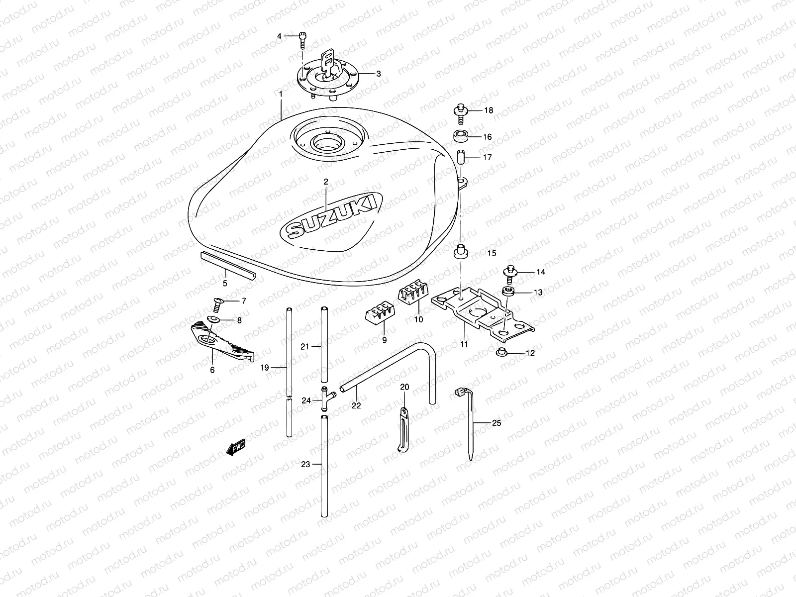40C - FUEL TANK (MODEL K4)