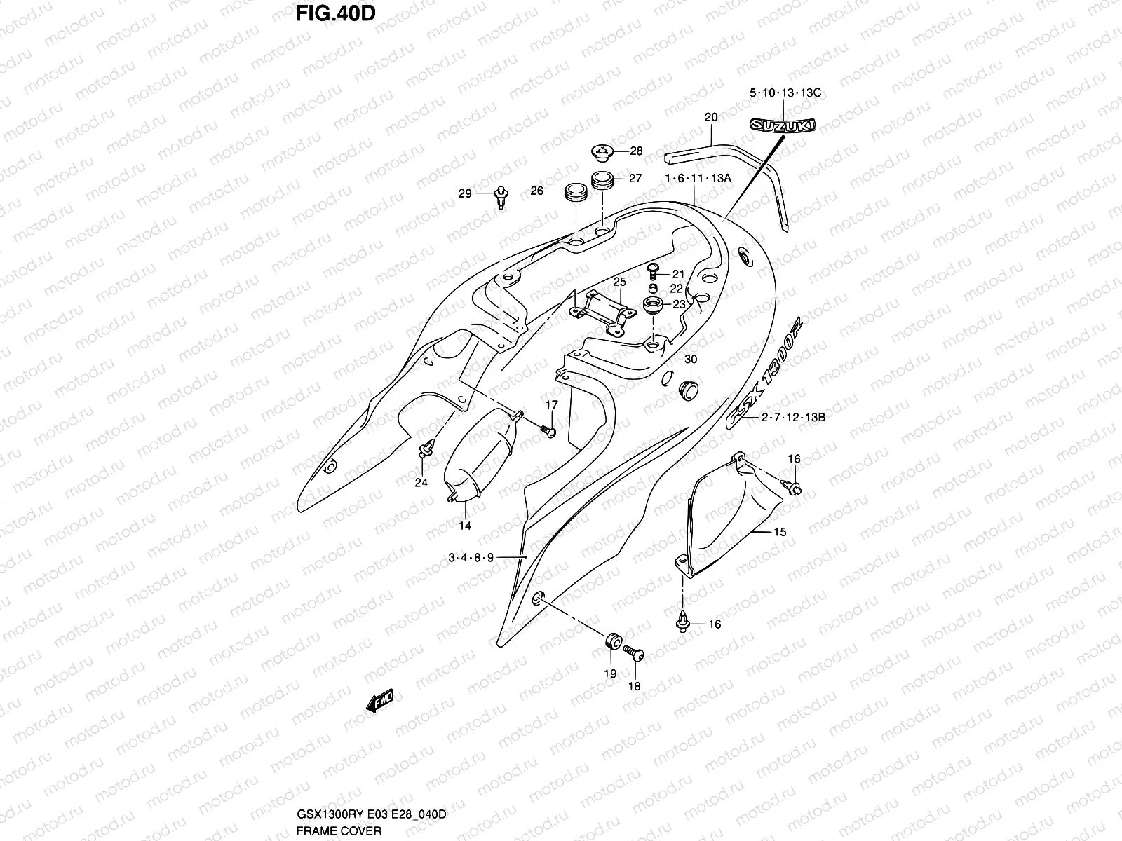 40D - FRAME COVER (MODEL K3)