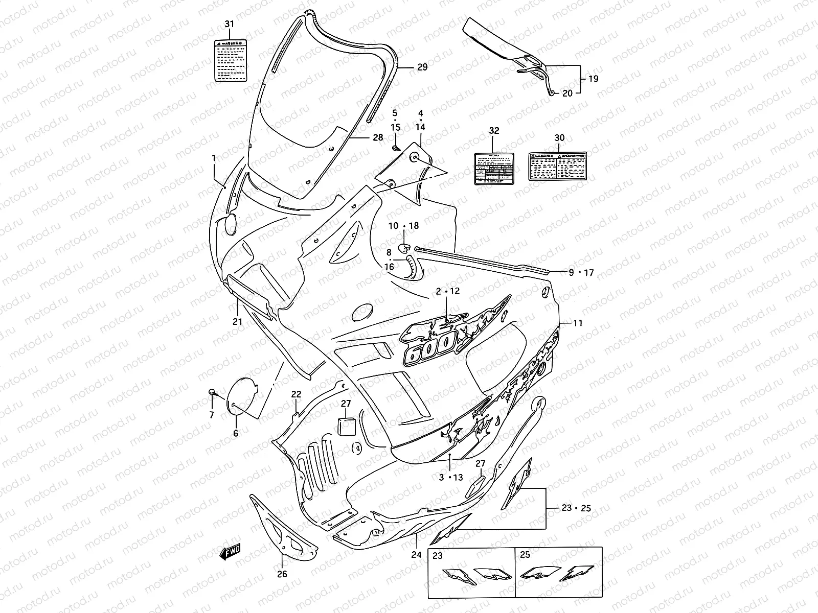 40G - COWLING BODY (MODEL S)