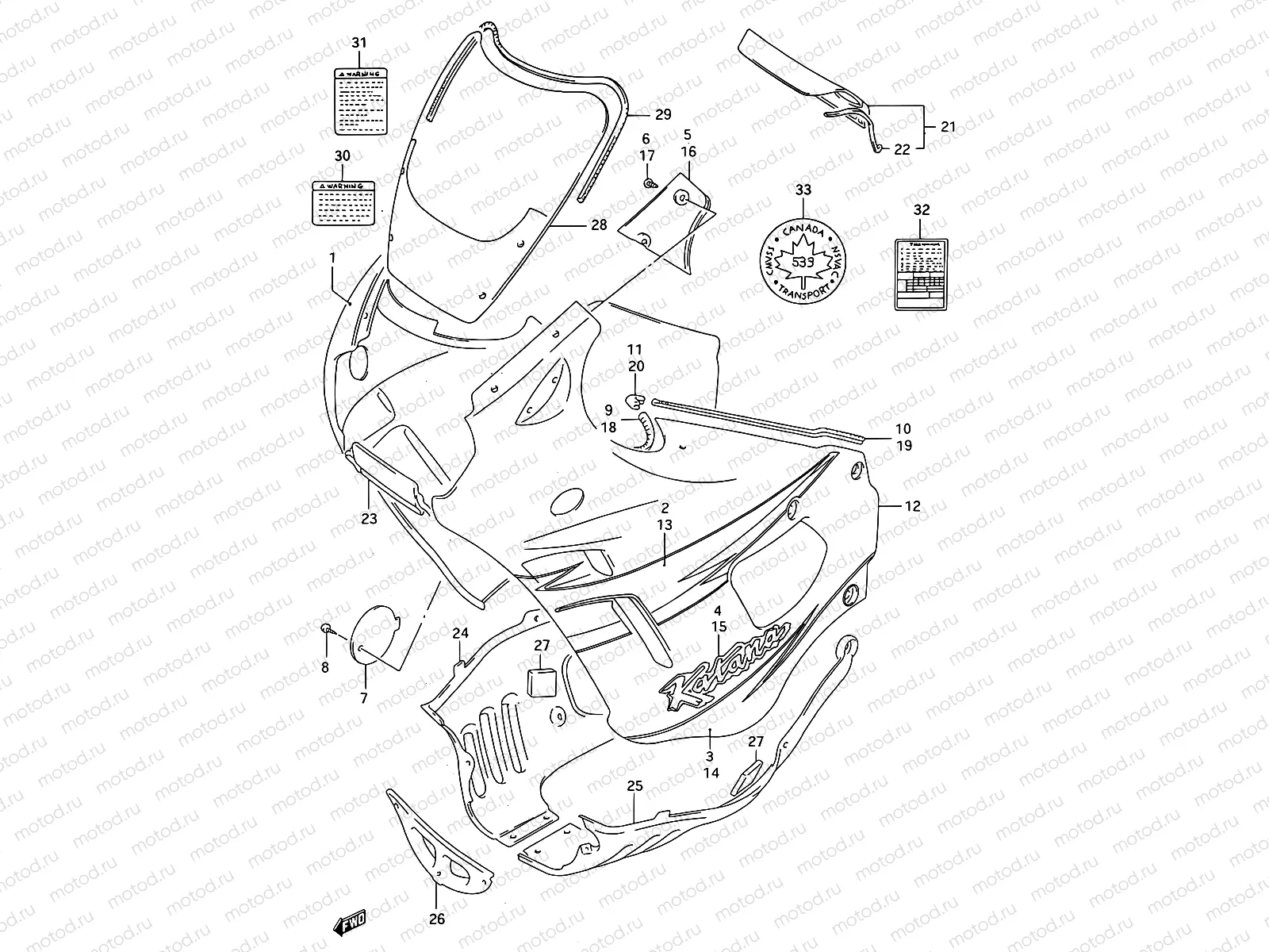 40H - COWLING BODY (MODEL T)