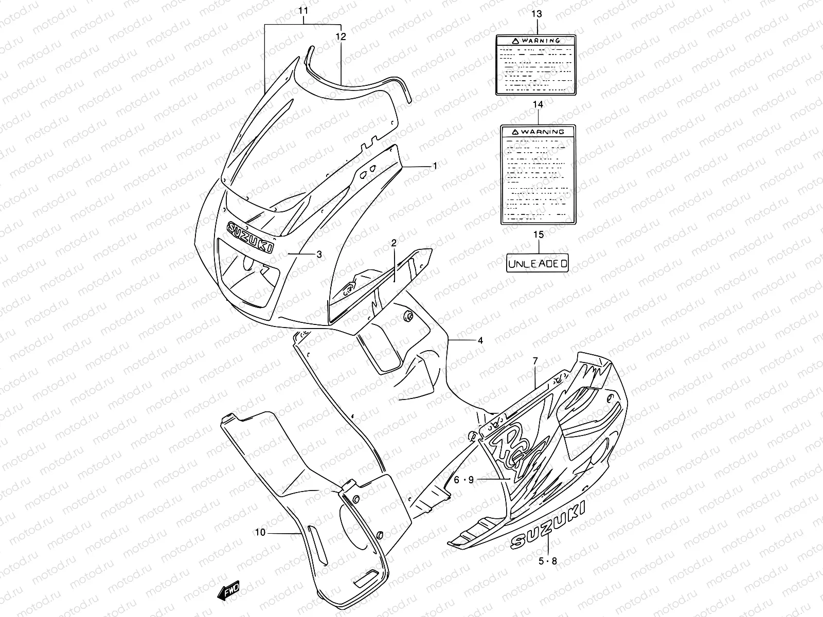 41 - COWLING BODY (MODEL N 019)