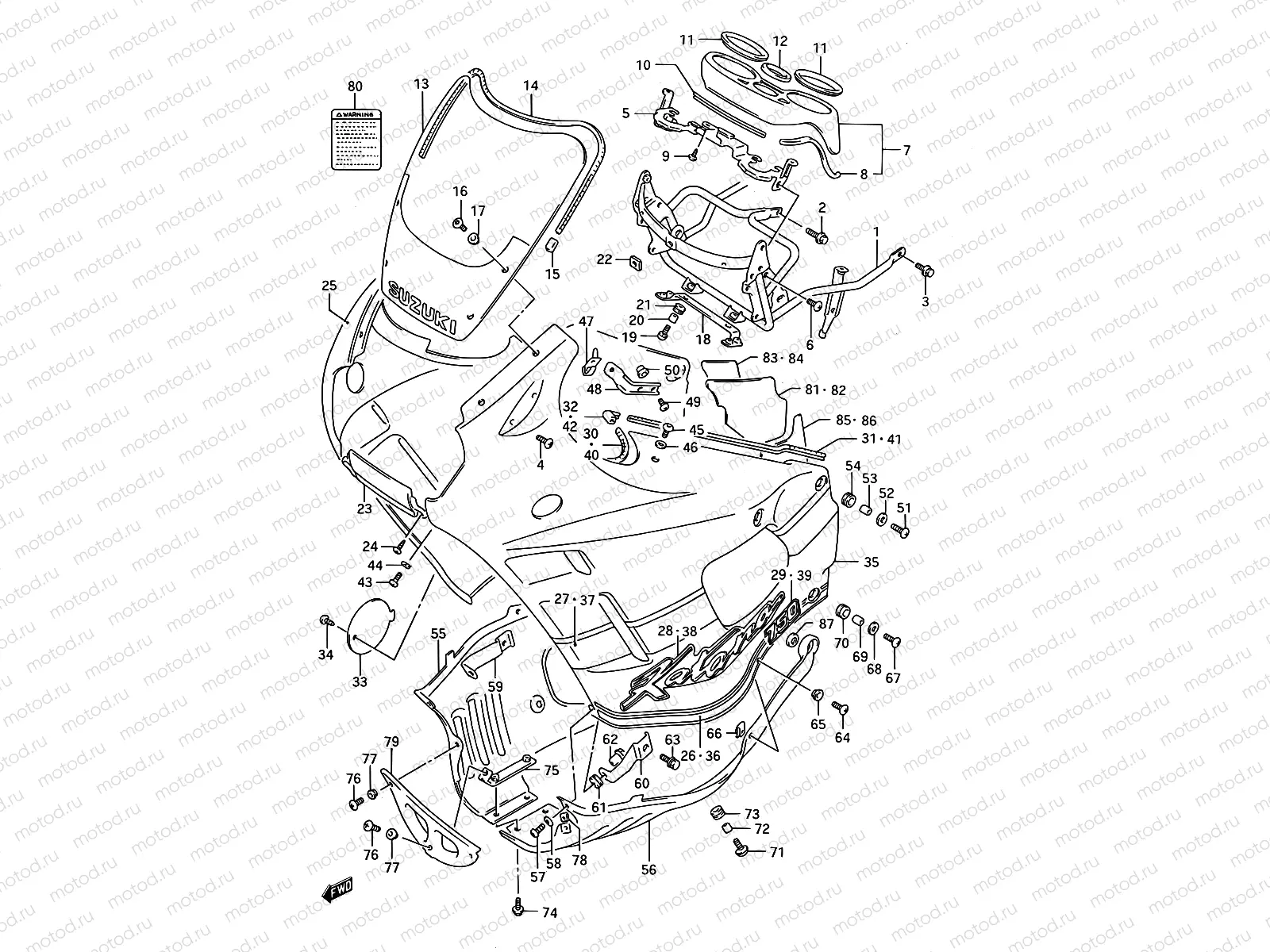 41 - COWLING (MODEL K)