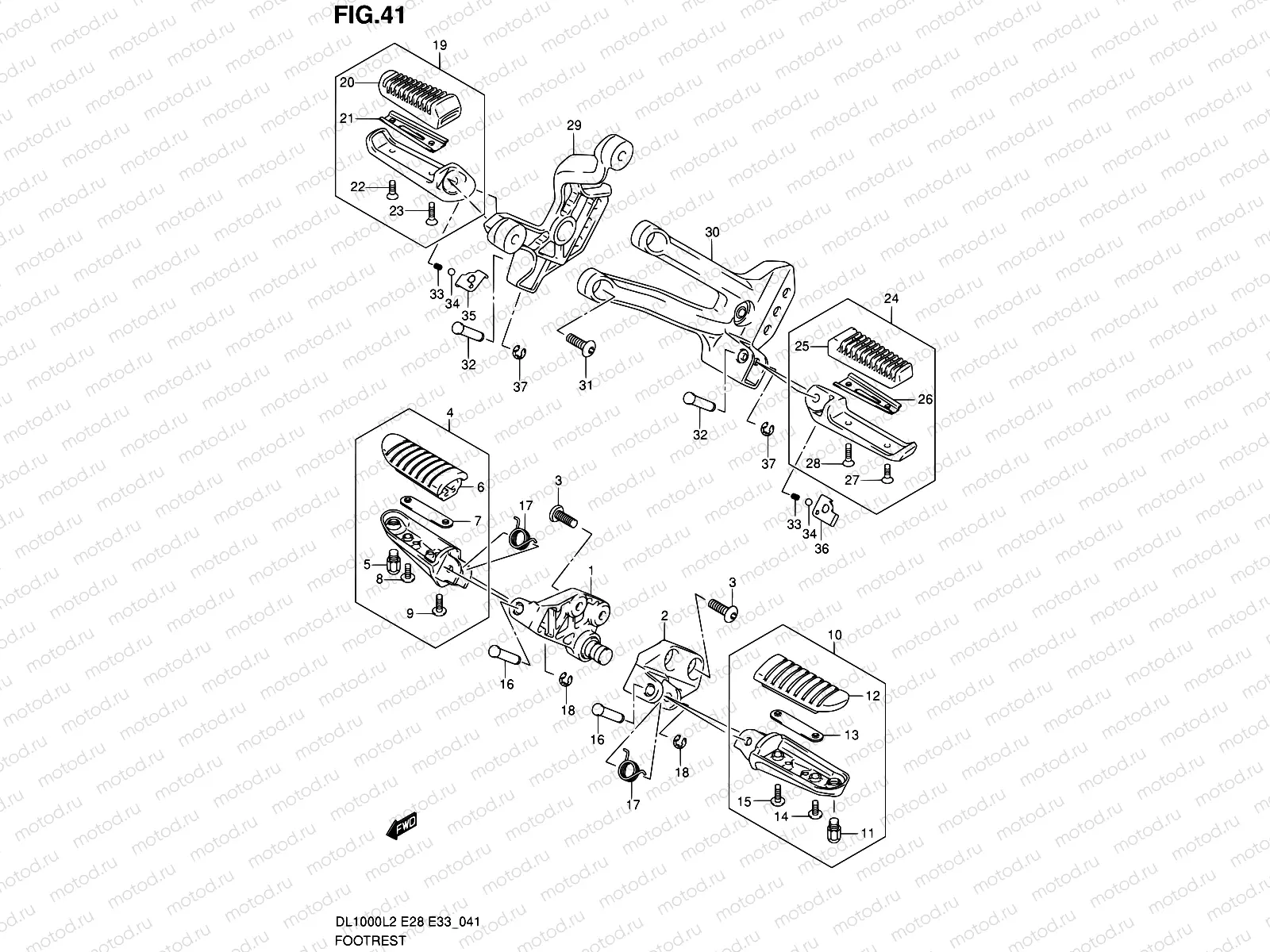 41 - FOOTREST