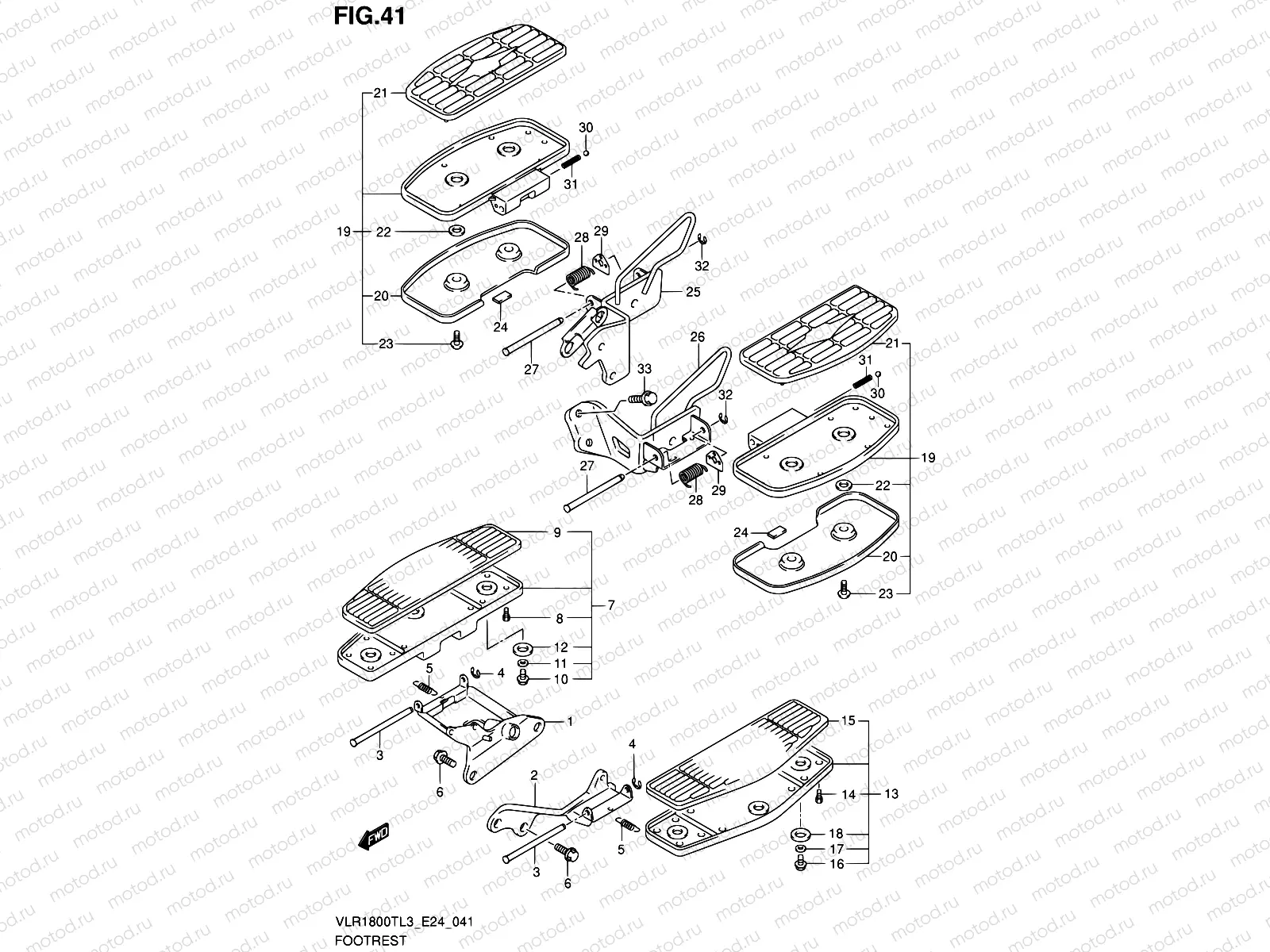 41 - FOOTREST