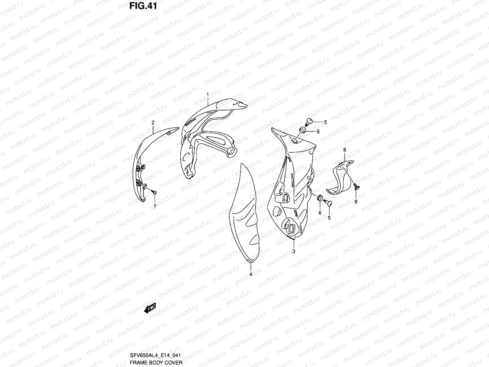 41 - FRAME BODY COVER