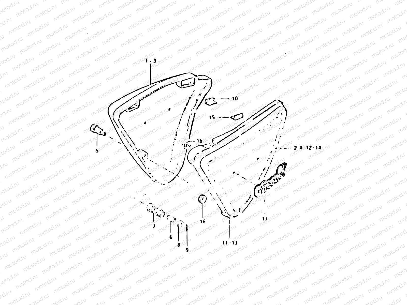 41 - FRAME COVER (GSX400LT)