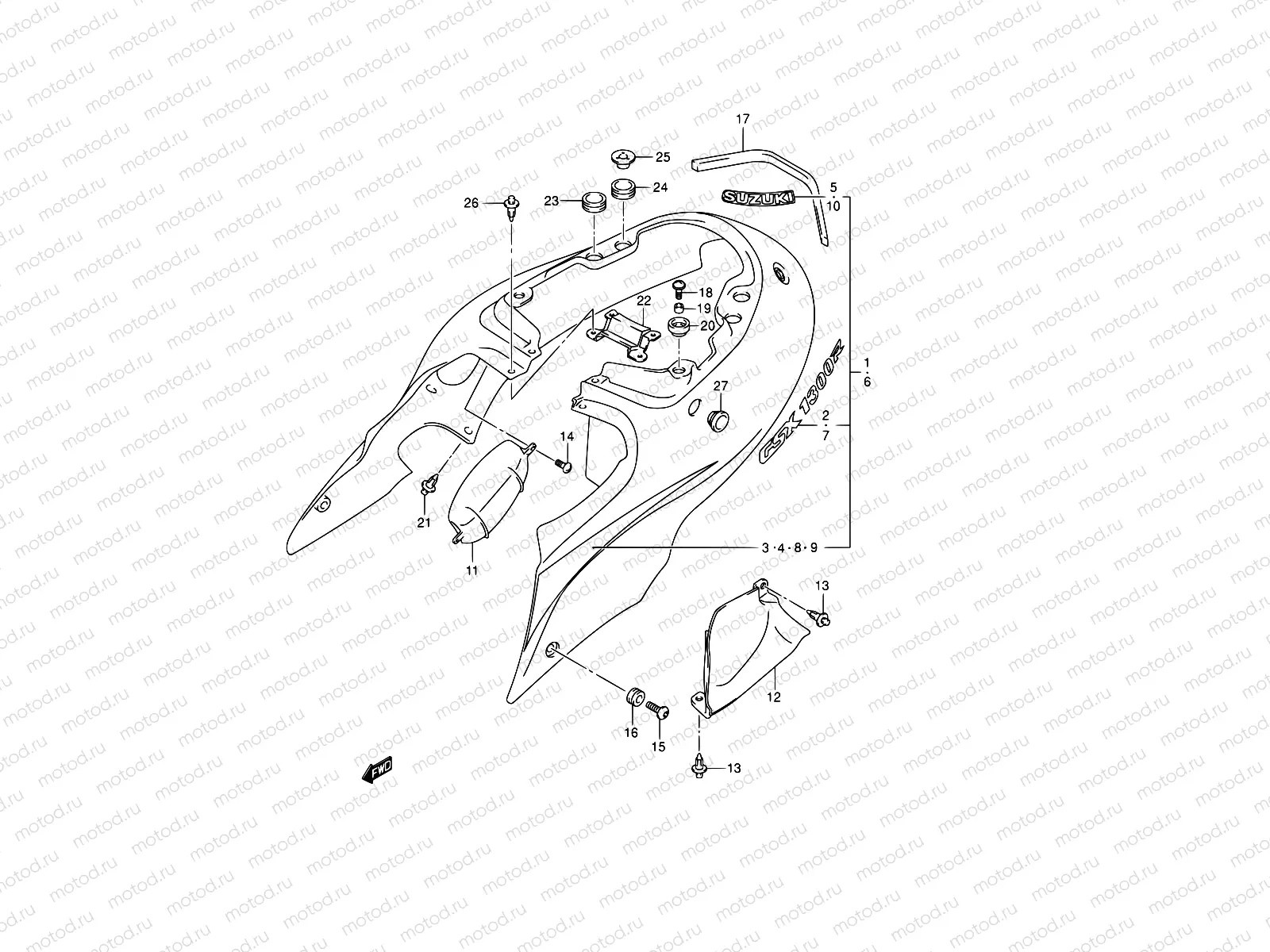 41 - FRAME COVER (MODEL K4)