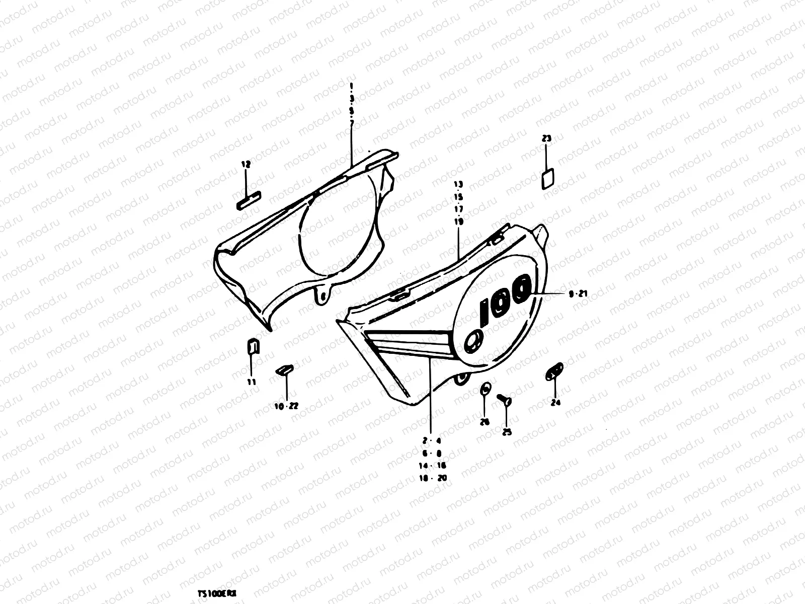41 - FRAME COVER (TS100ERX)