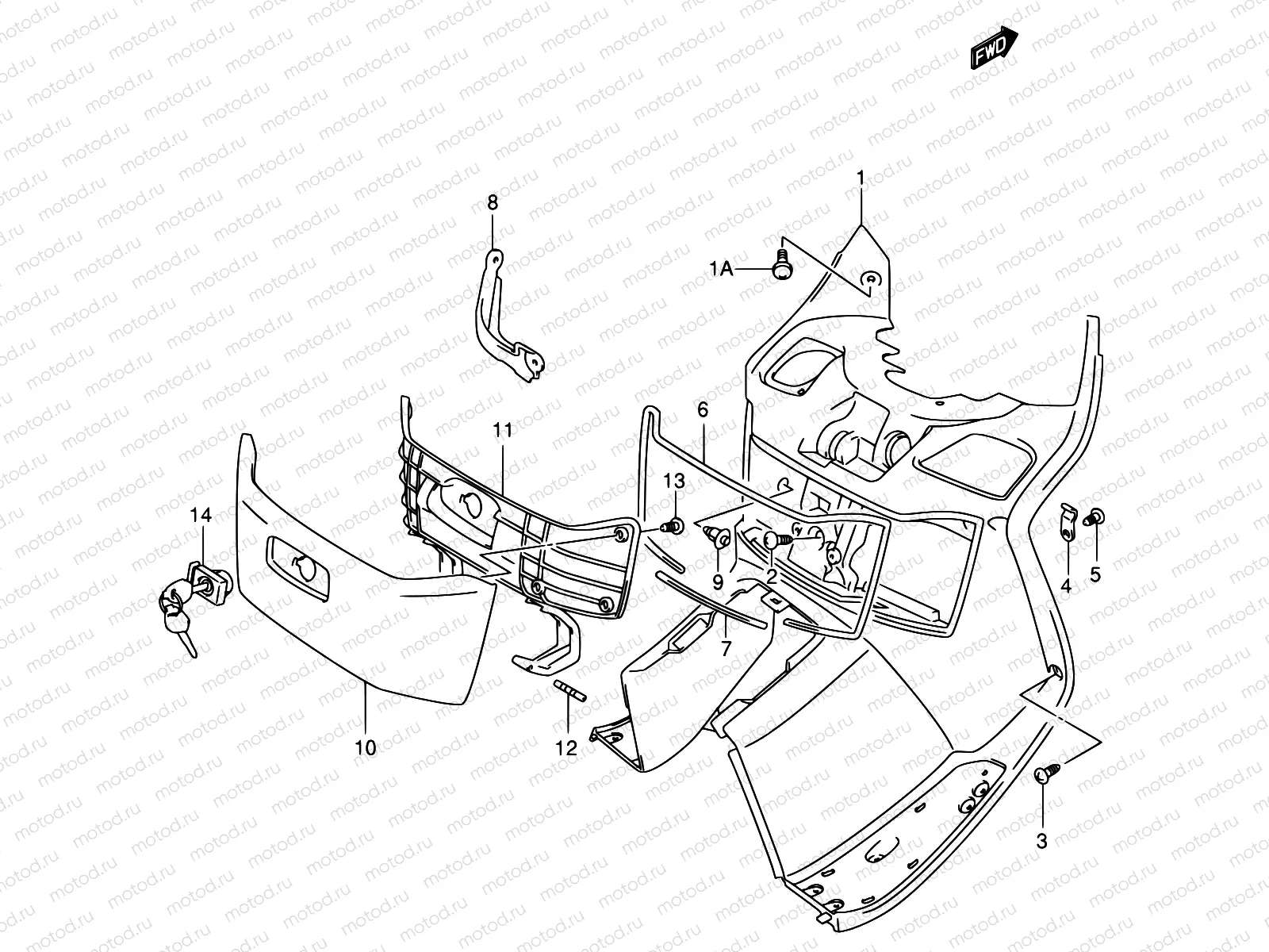 41 - FRONT BOX (MODEL X/Y)