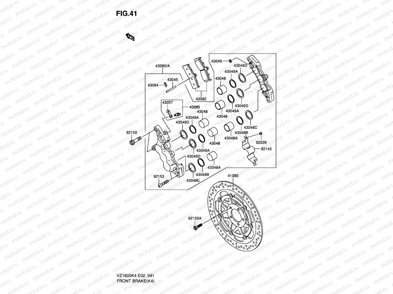 41 - FRONT BRAKE(K4)