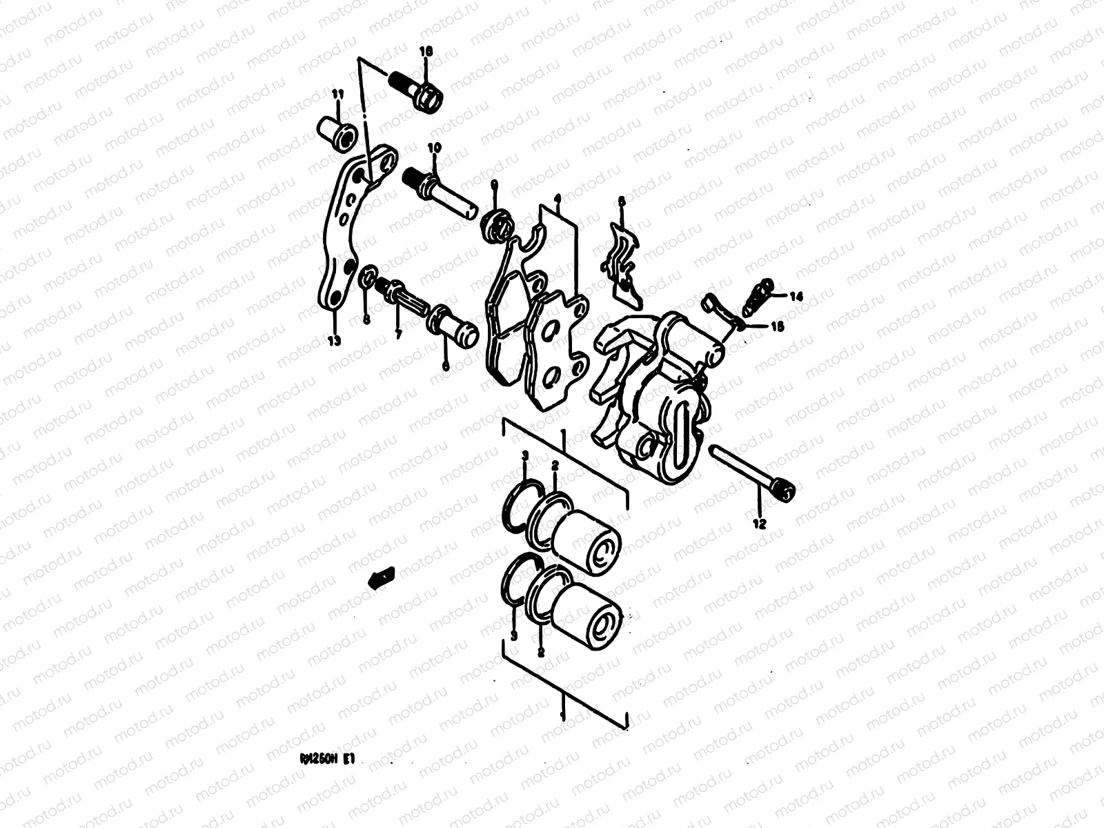 41 - FRONT CALIPER (MODEL H)