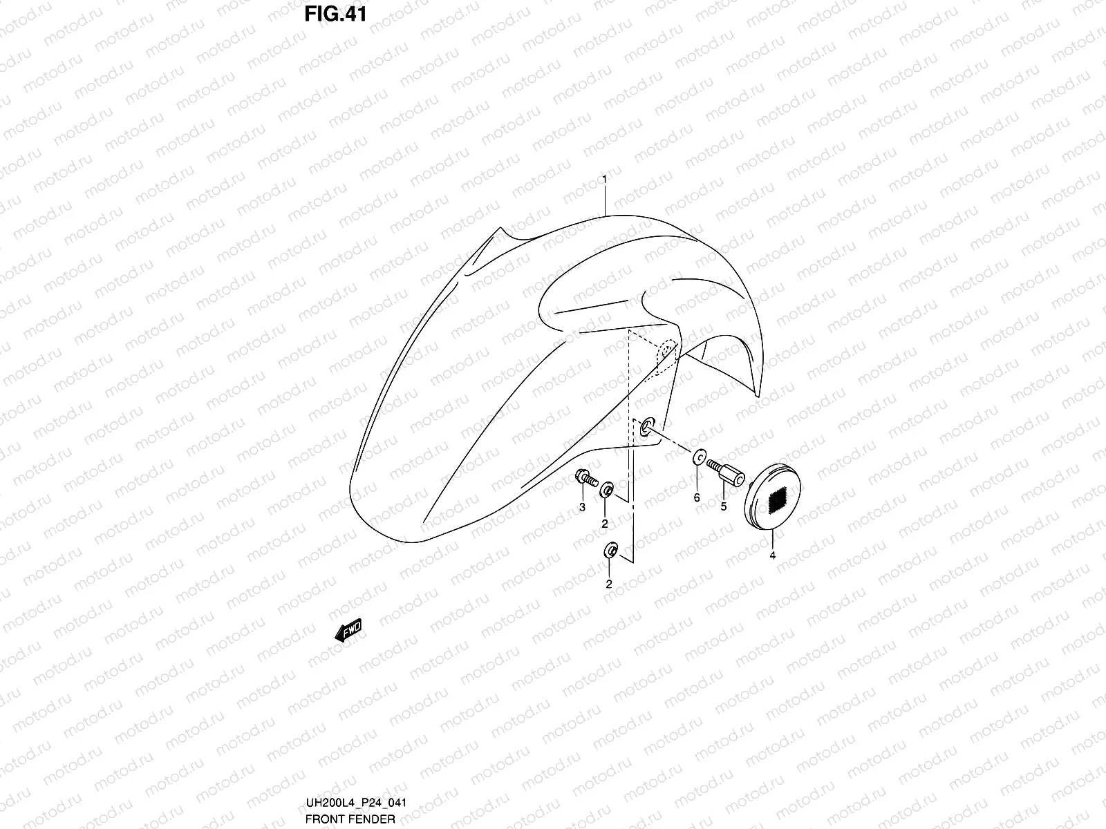 41 - FRONT FENDER