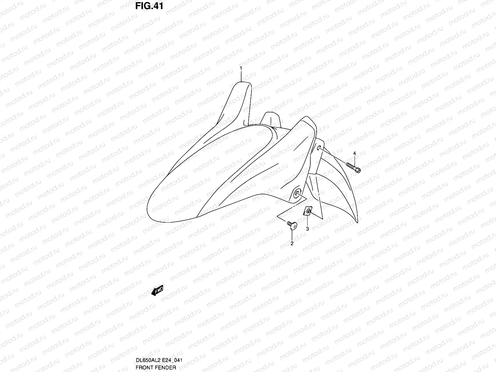 41 - FRONT FENDER