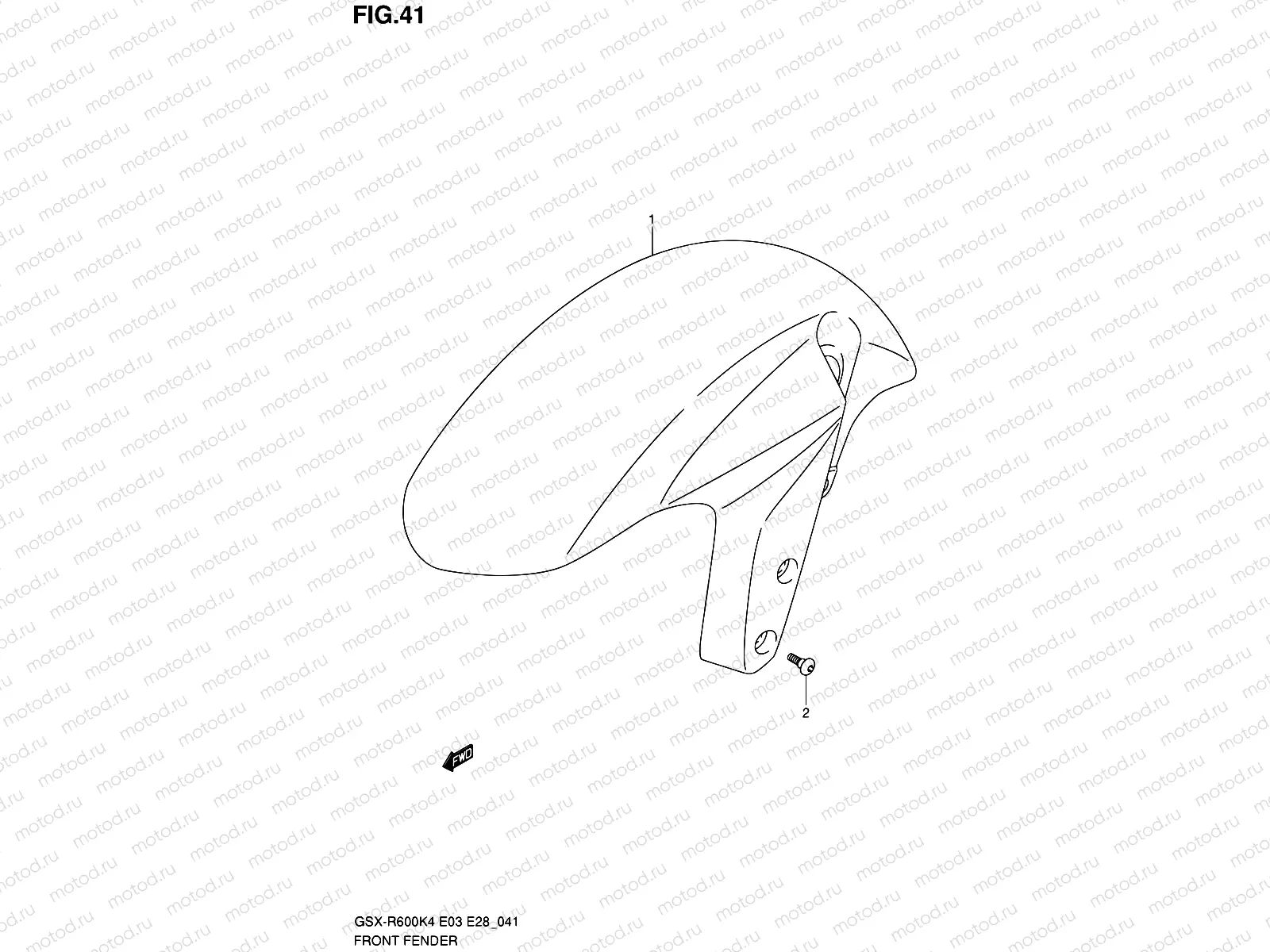 41 - FRONT FENDER