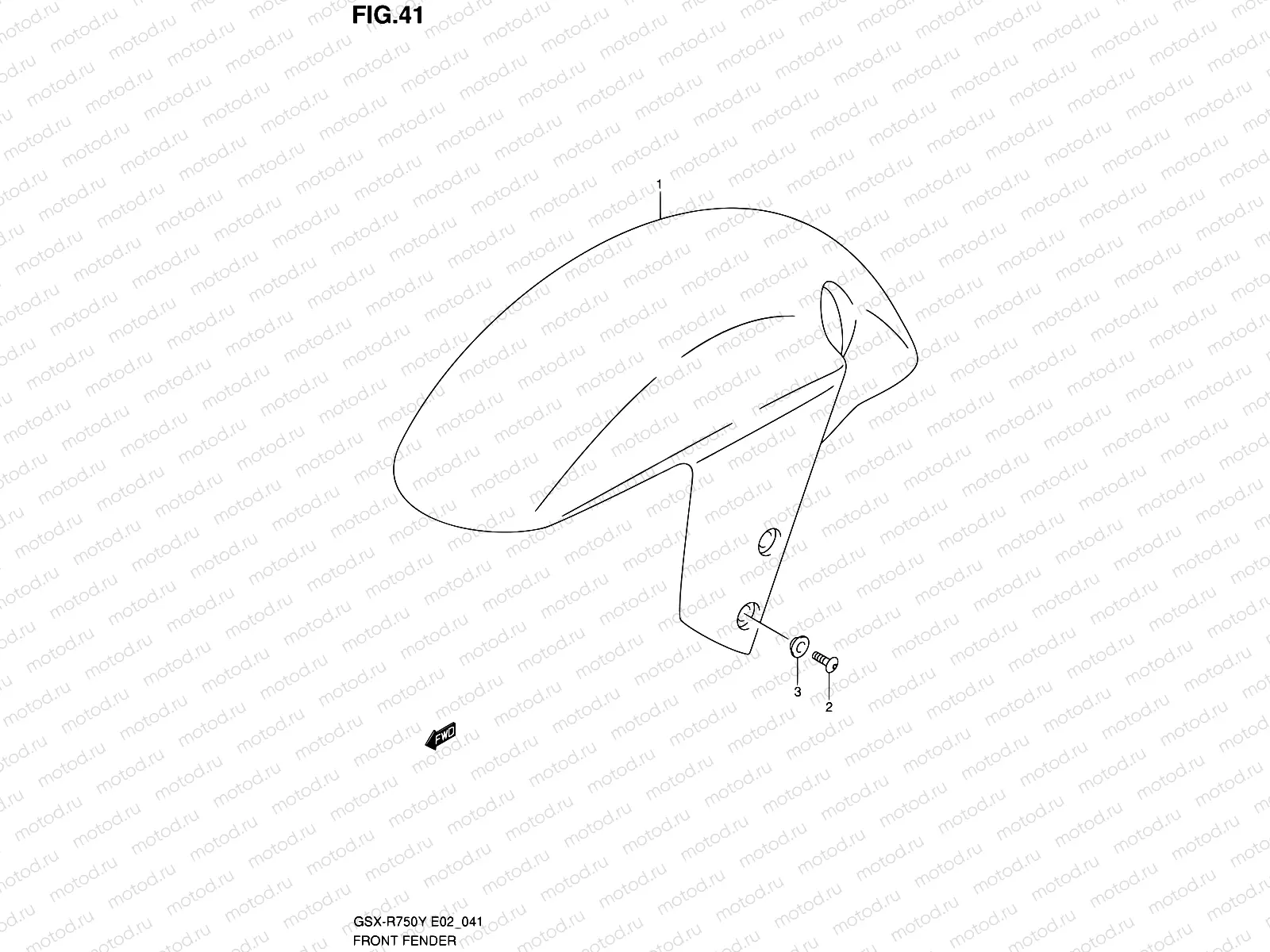 41 - FRONT FENDER