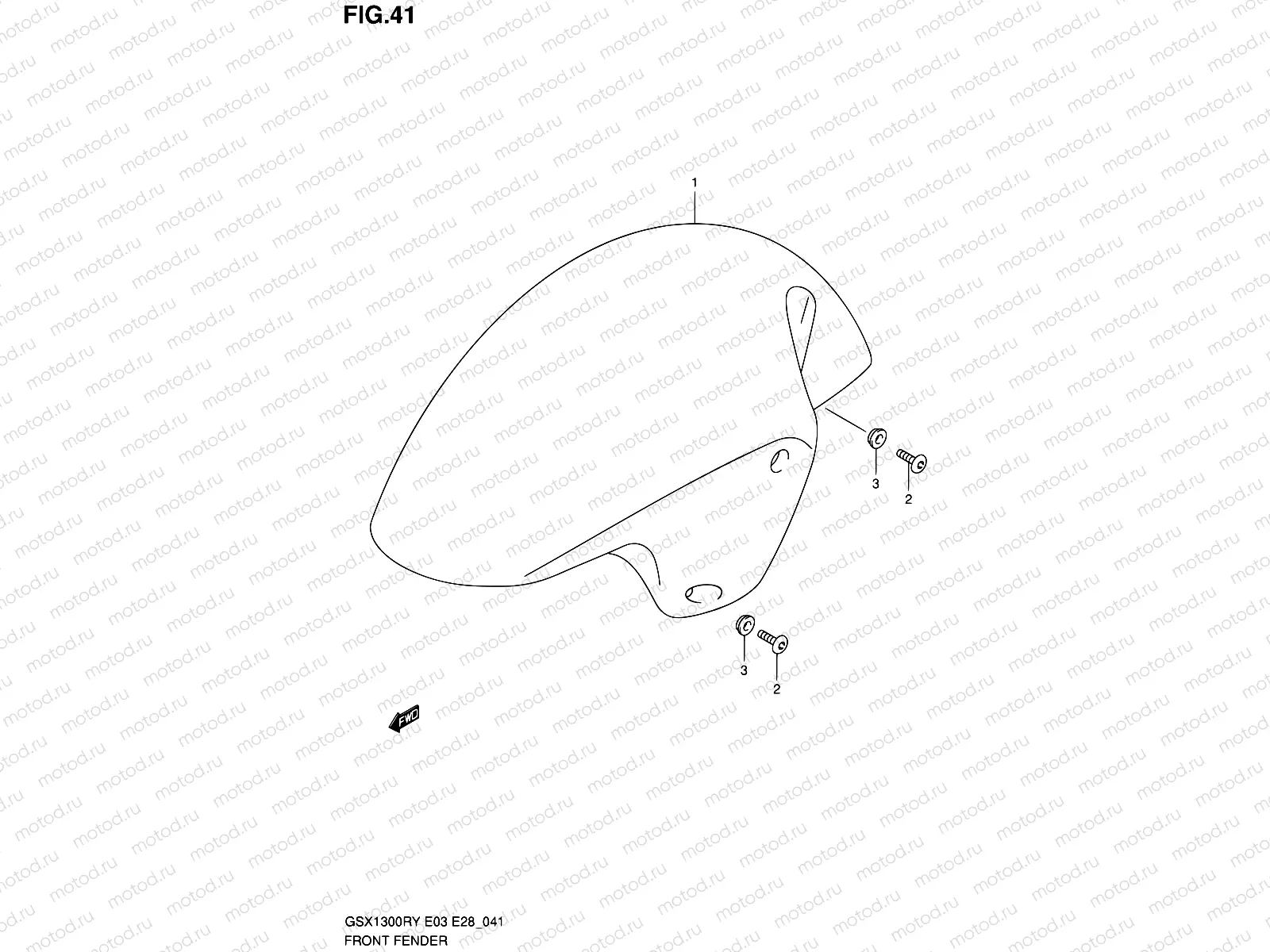 41 - FRONT FENDER