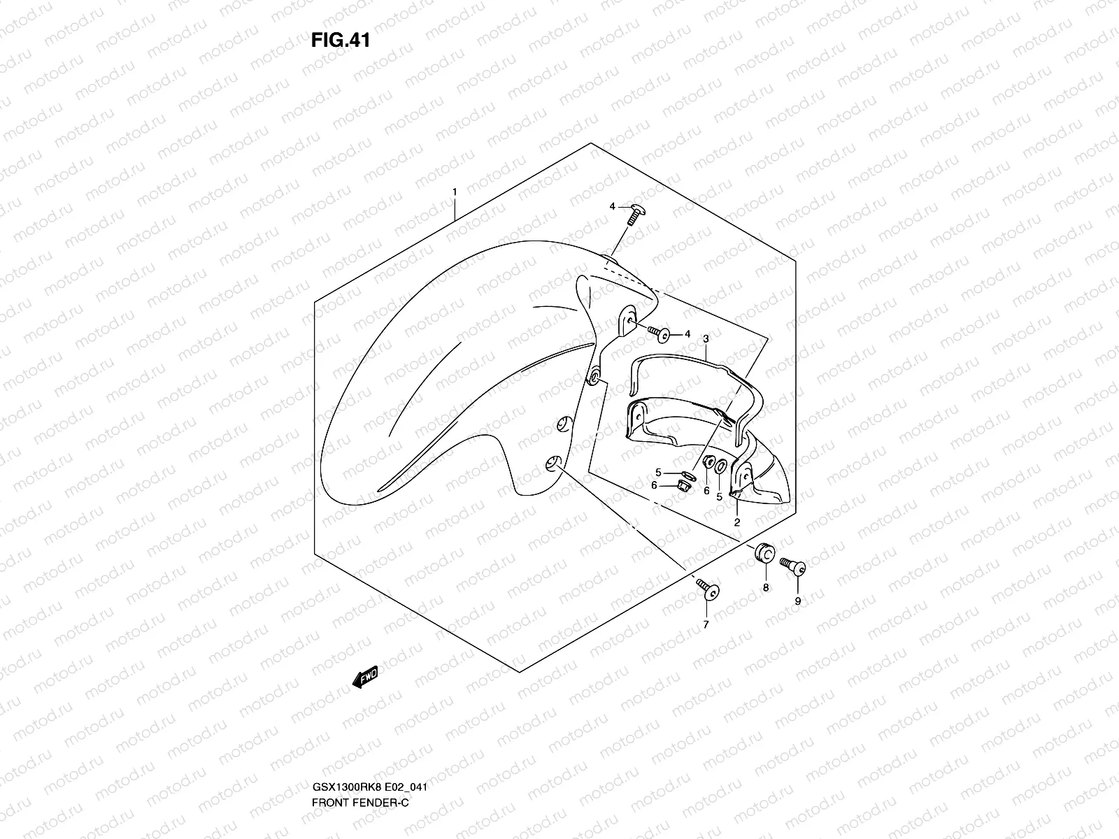 41 - FRONT FENDER