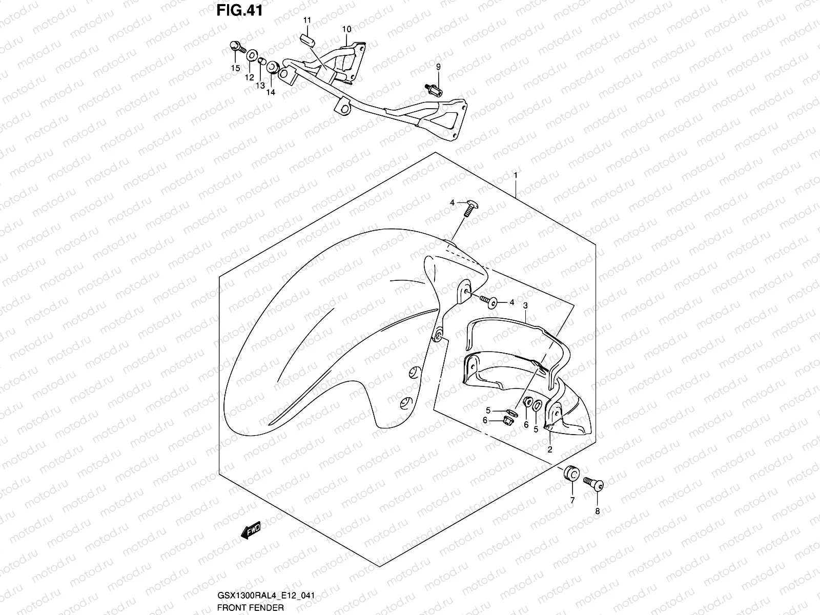 41 - FRONT FENDER