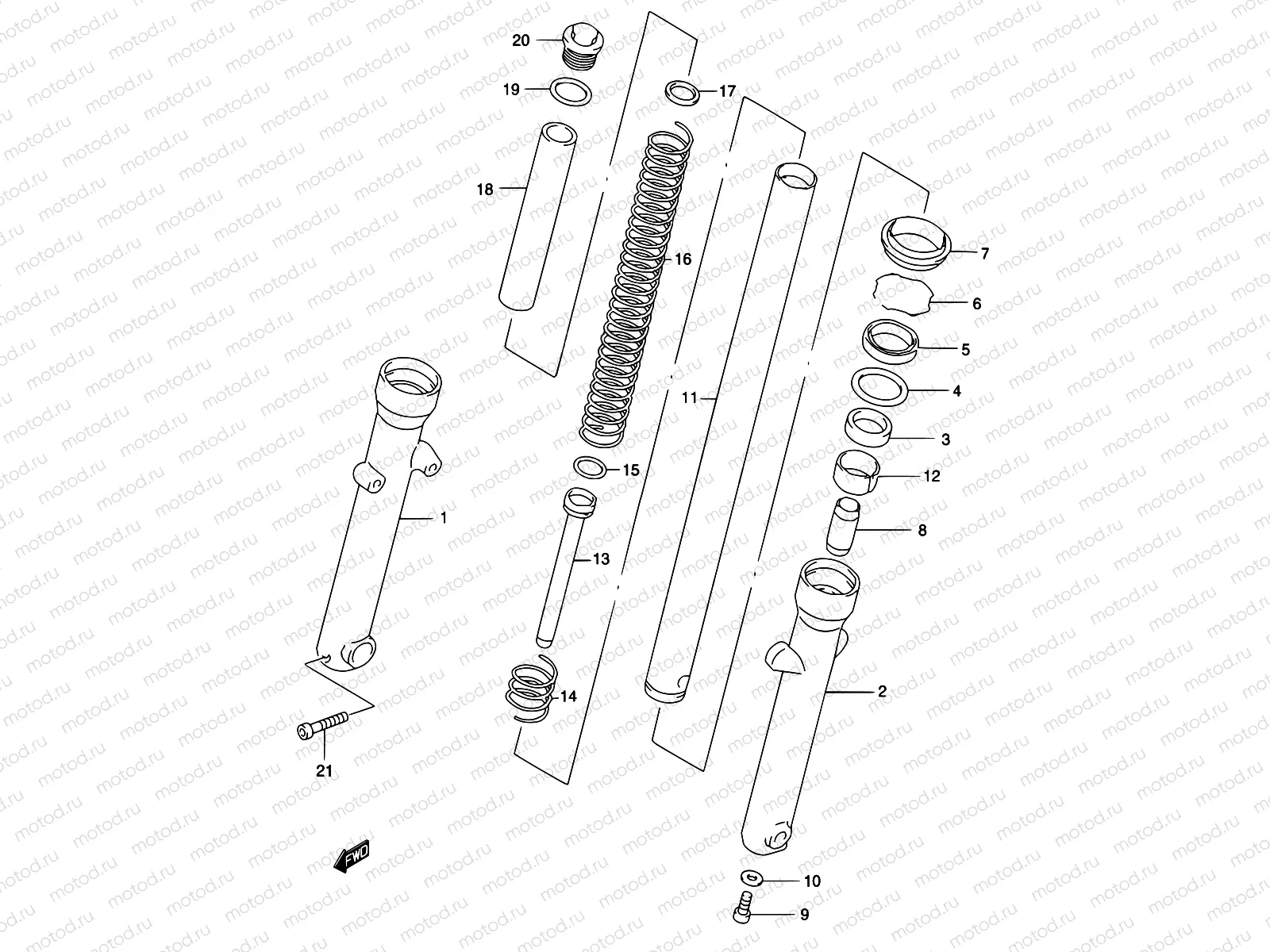 41 - FRONT FORK DAMPER