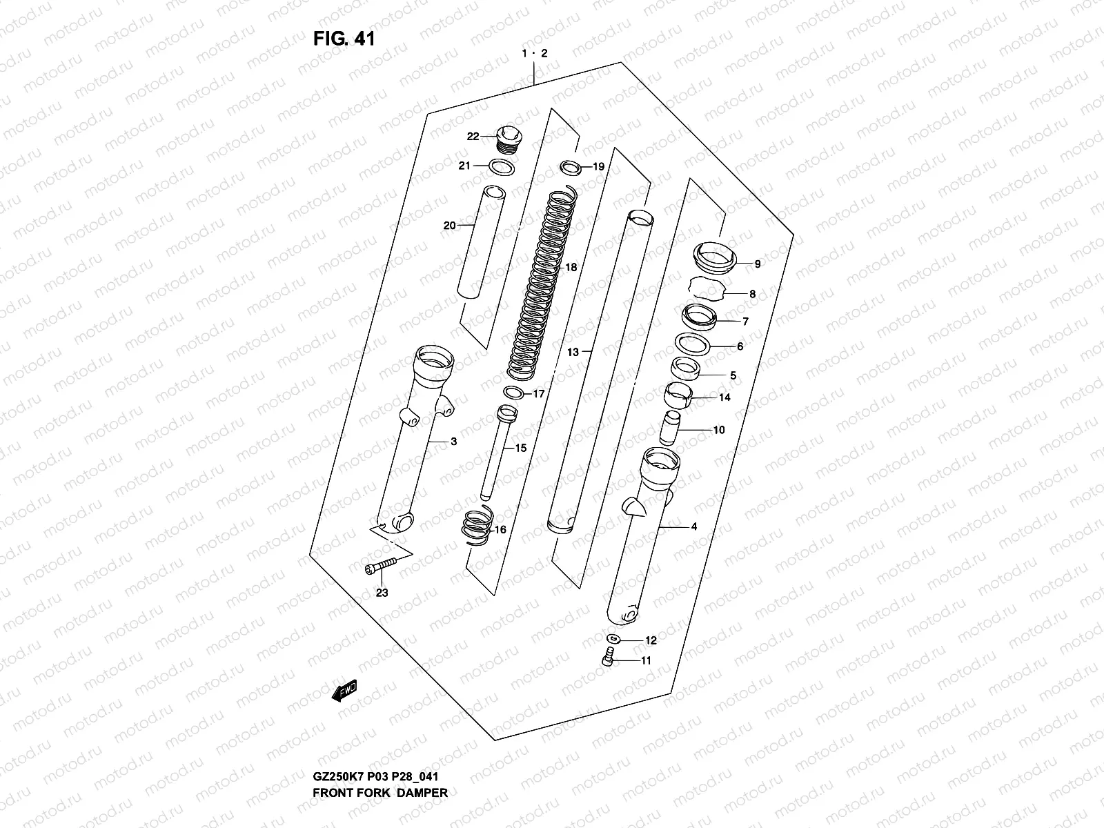 41 - FRONT FORK DAMPER