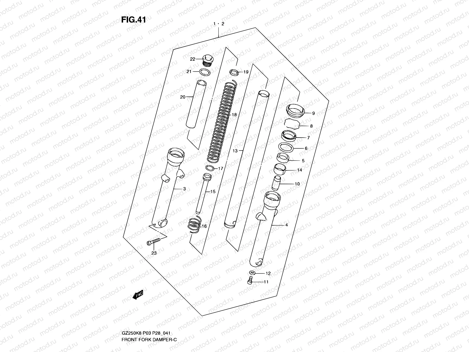 41 - FRONT FORK DAMPER